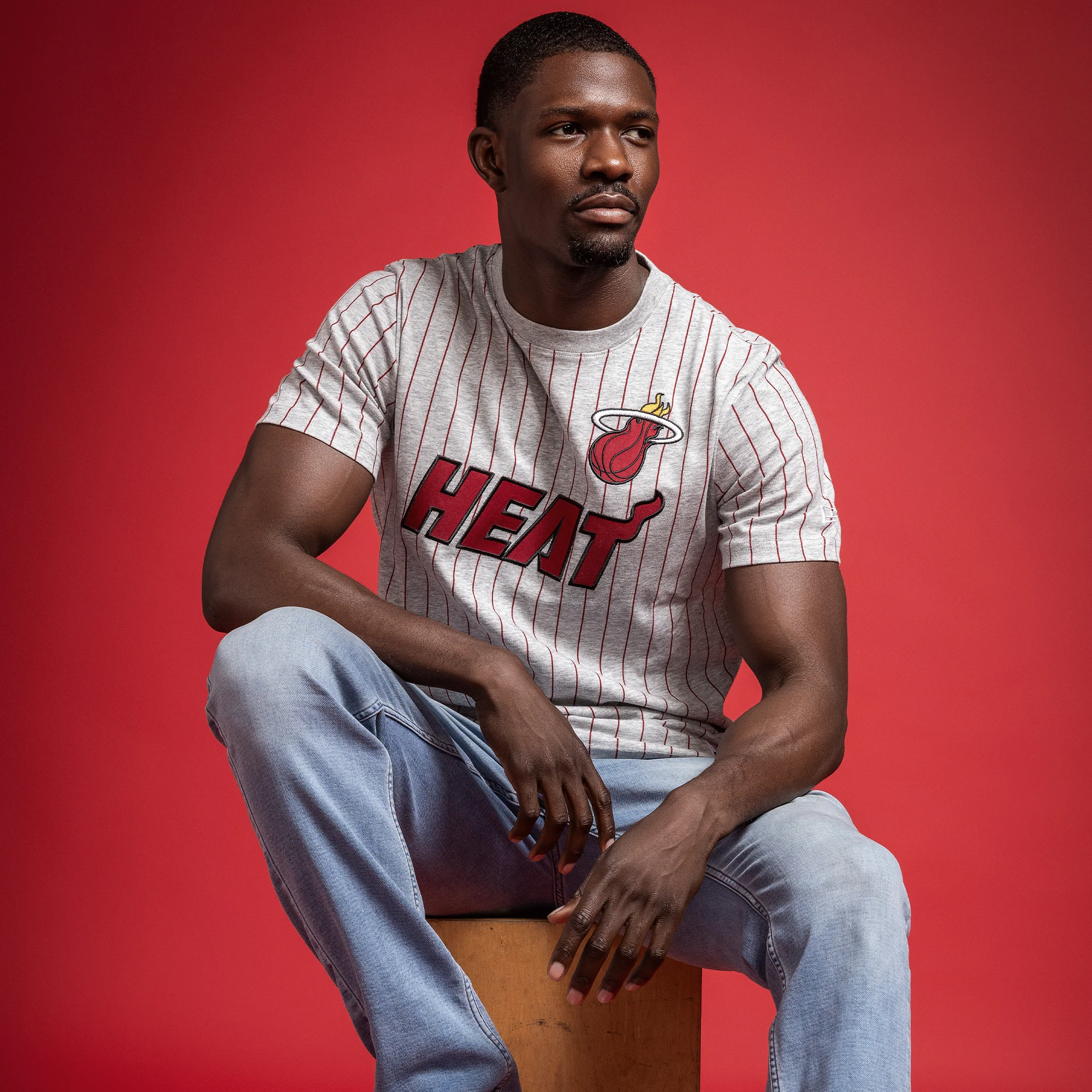 New Era Miami HEAT Stripe Tee - Image 3