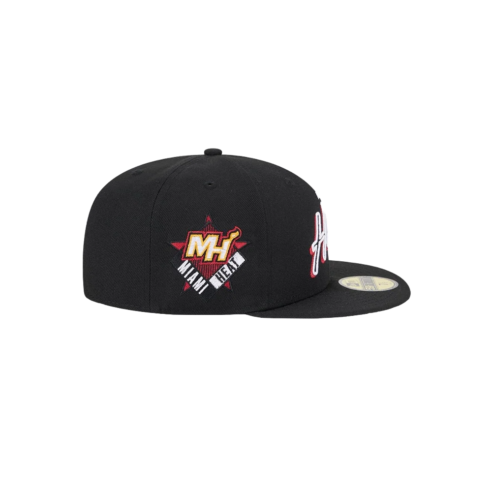 New Era Miami HEAT Script Sided Fitted Hat - Image 6