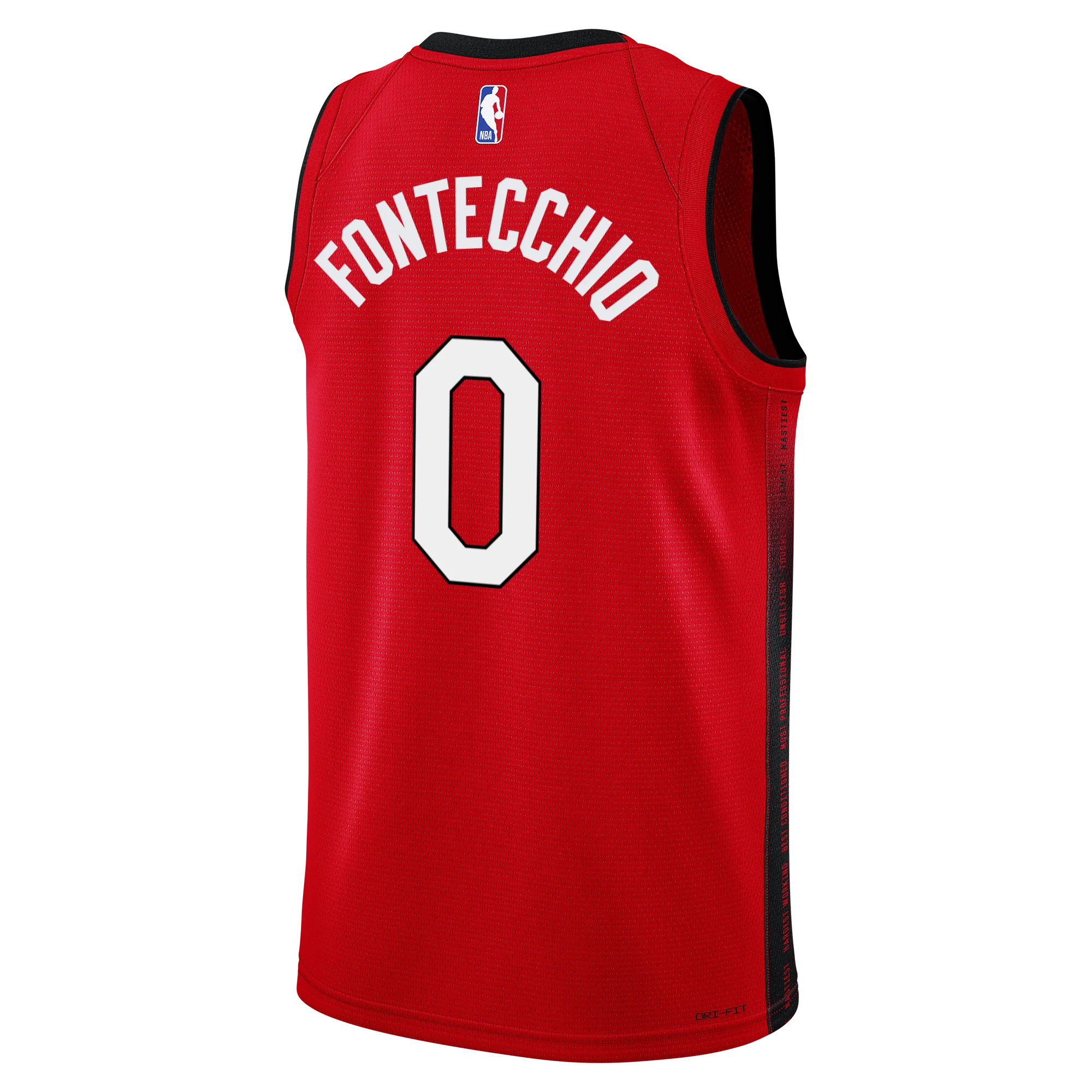 Simone Fontecchio Nike HEAT Culture: Blood Red Swingman Jersey - Image 2