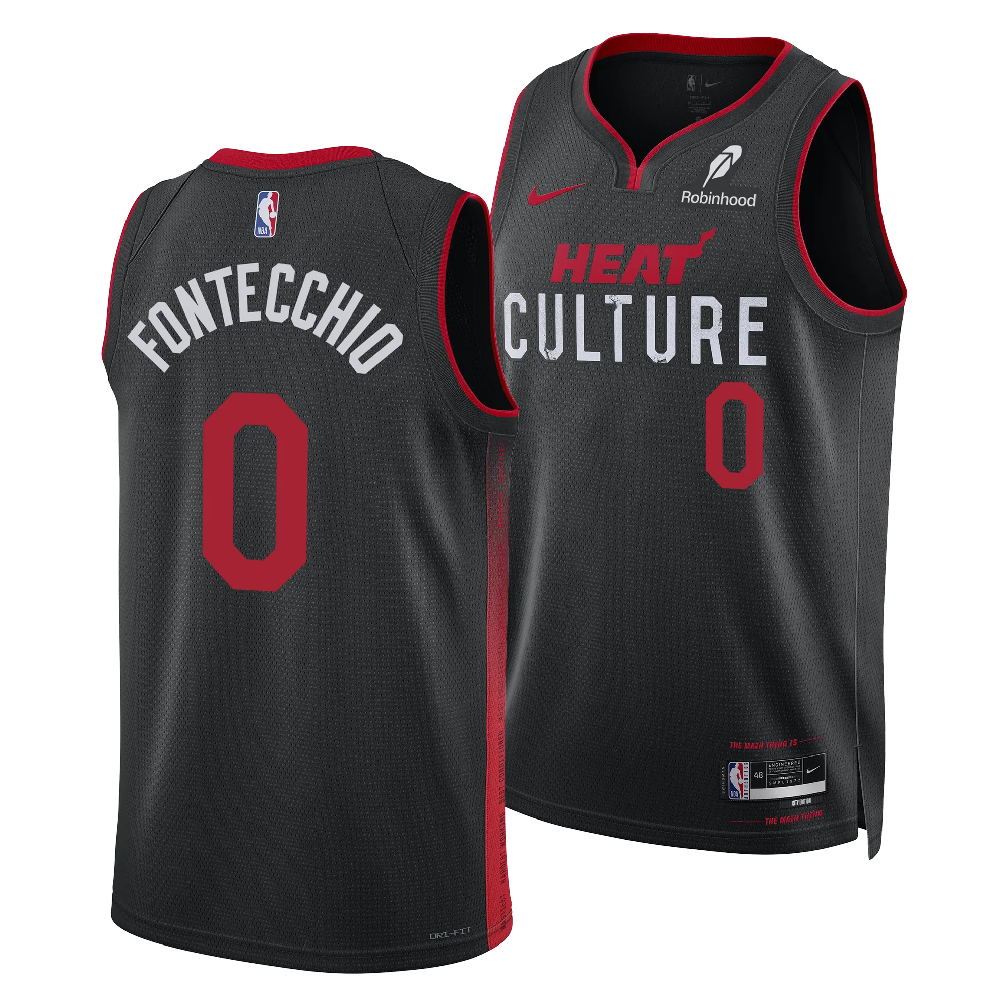 Simone Fontecchio Nike HEAT Culture Youth Swingman Jersey - Image 3