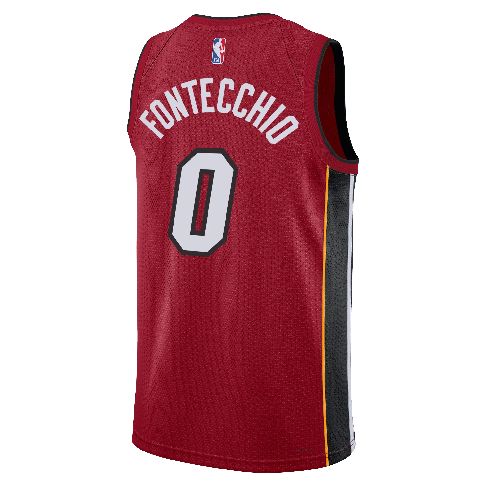 Simone Fontecchio Nike Jordan Brand Miami HEAT Statement Red Swingman Jersey - Image 2