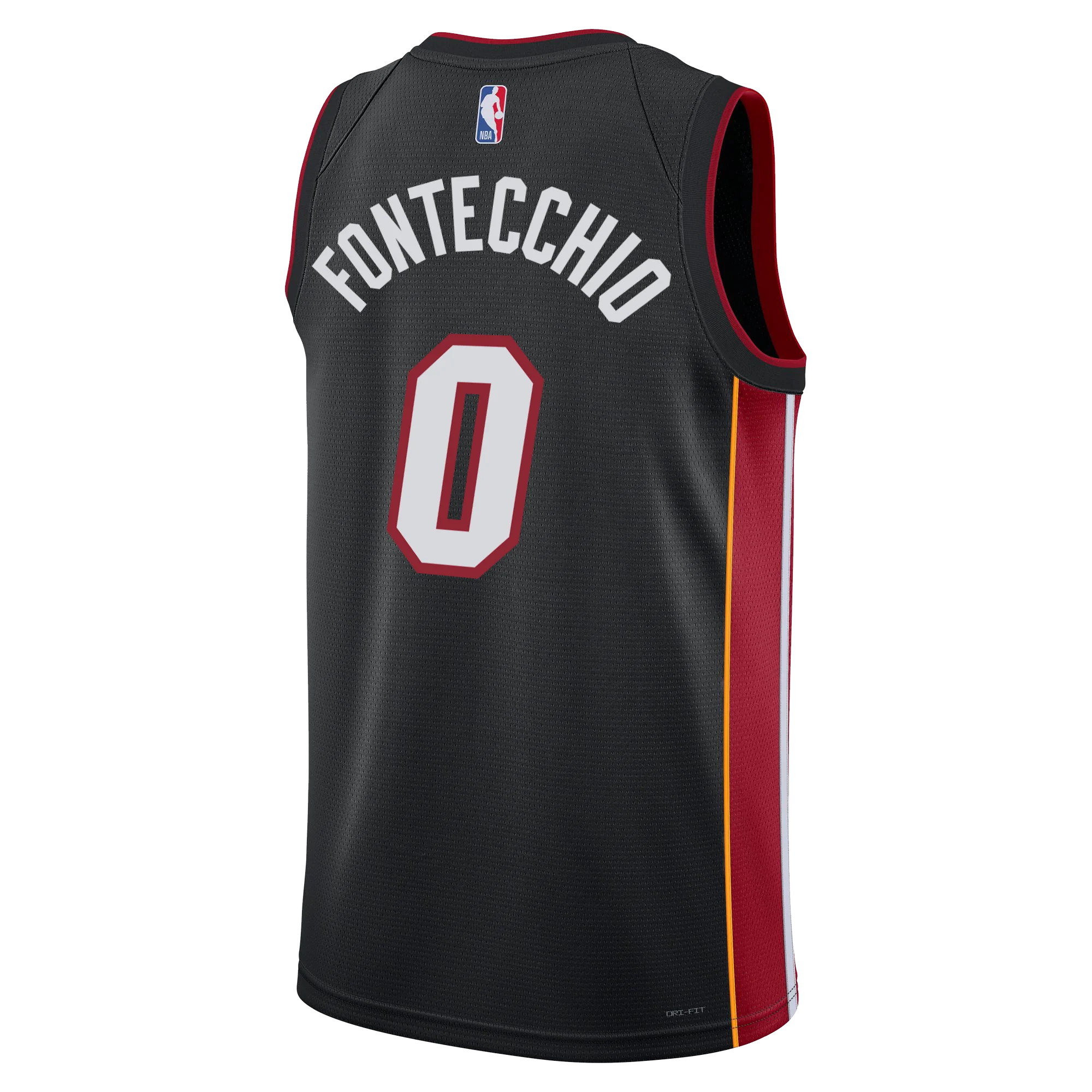 Simone Fontecchio Nike Miami HEAT Icon Black Swingman Jersey - Image 2