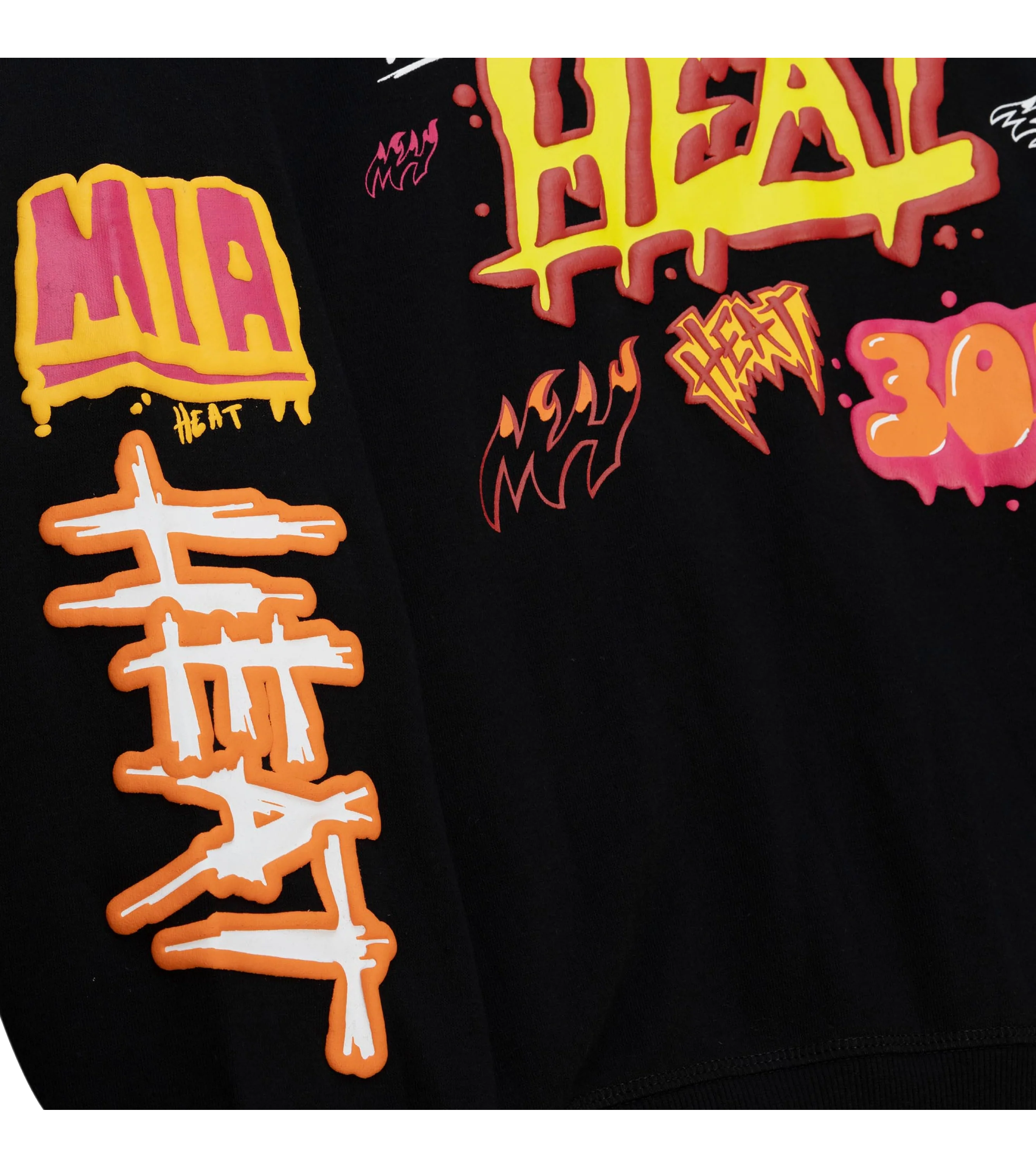 Mitchell & Ness Miami HEAT Slap Sticker Women's Crewneck - Image 3