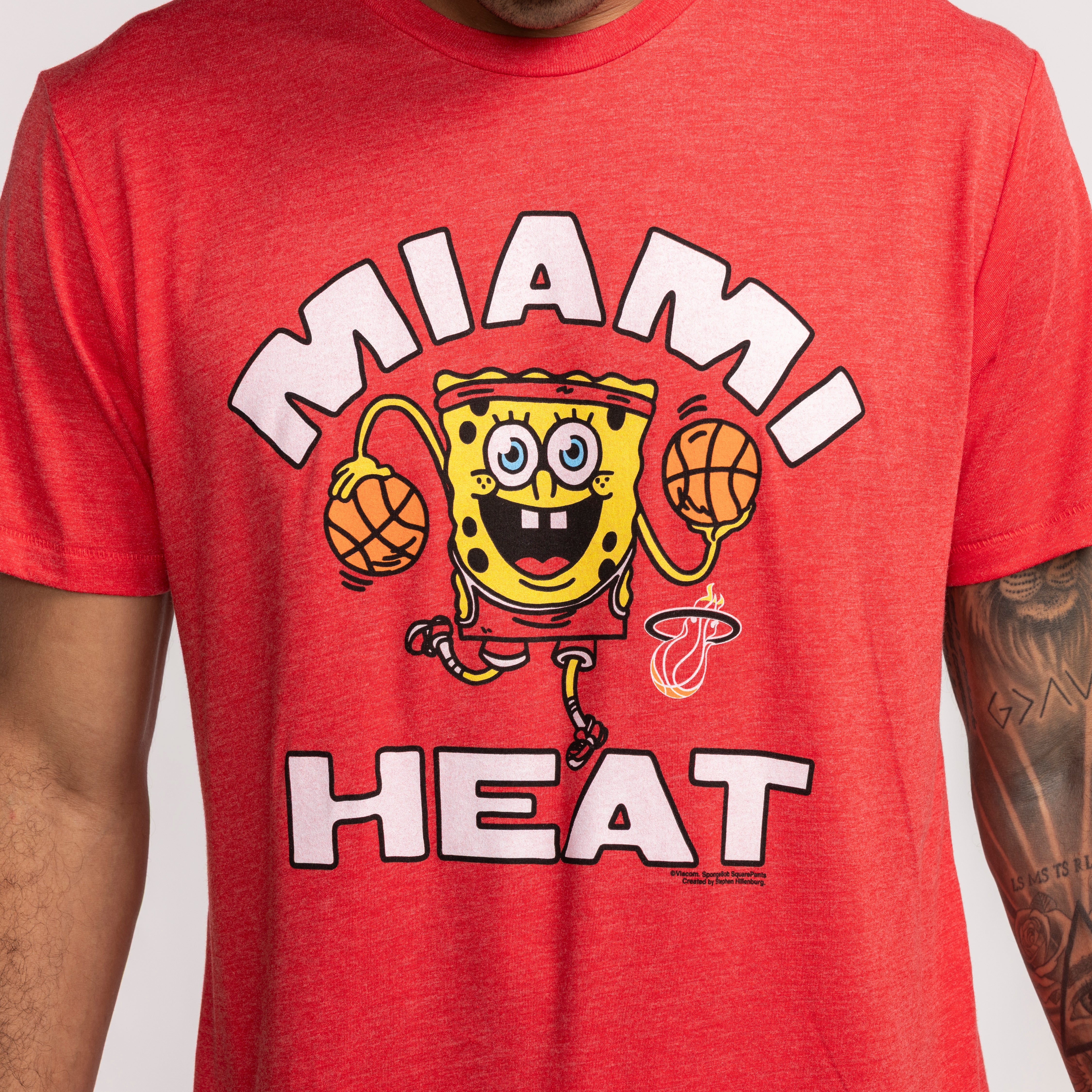 Homage Miami HEAT Red SpongeBob Tee - Image 2