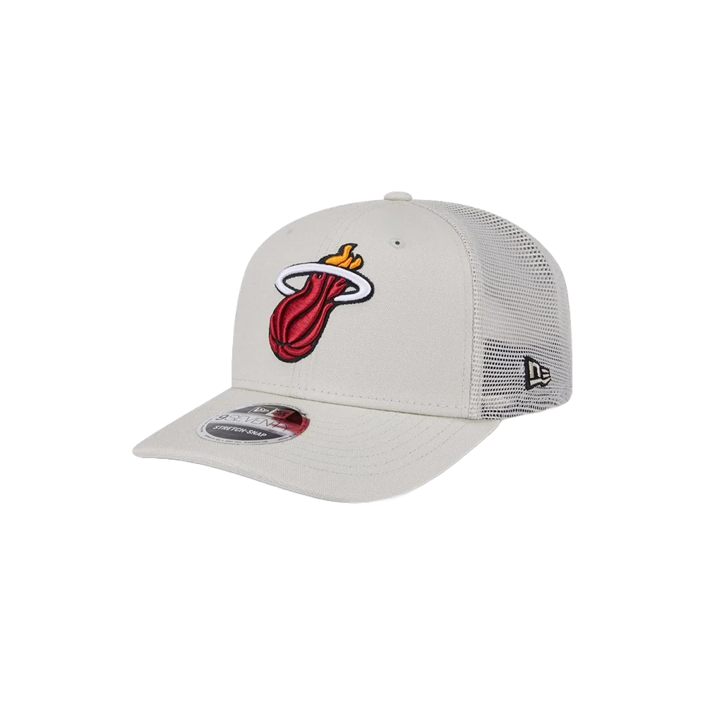 New Era Miami HEAT Stone Canvas Stretch Snapback - Image 3