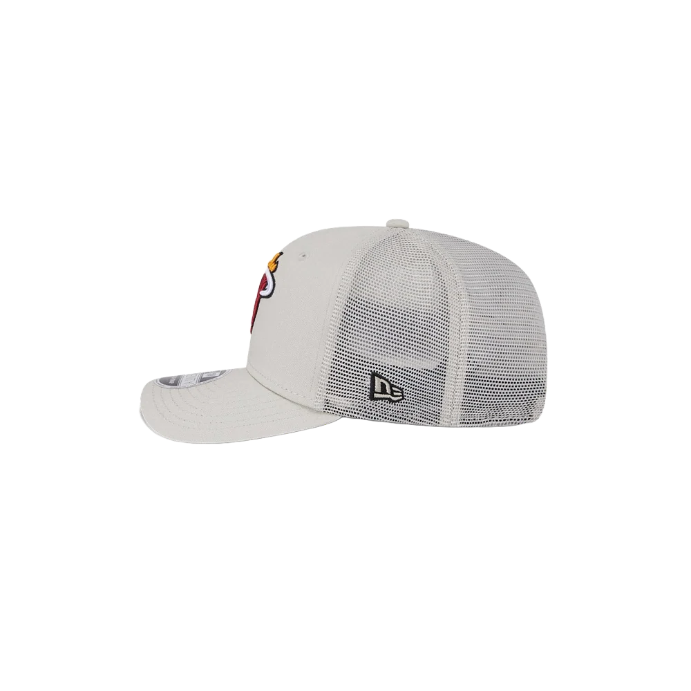 New Era Miami HEAT Stone Canvas Stretch Snapback - Image 4