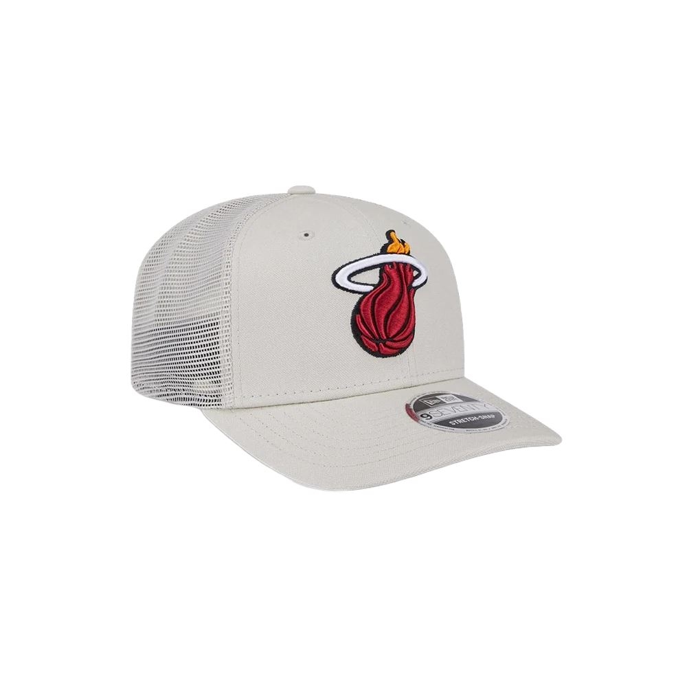 New Era Miami HEAT Stone Canvas Stretch Snapback - Image 5