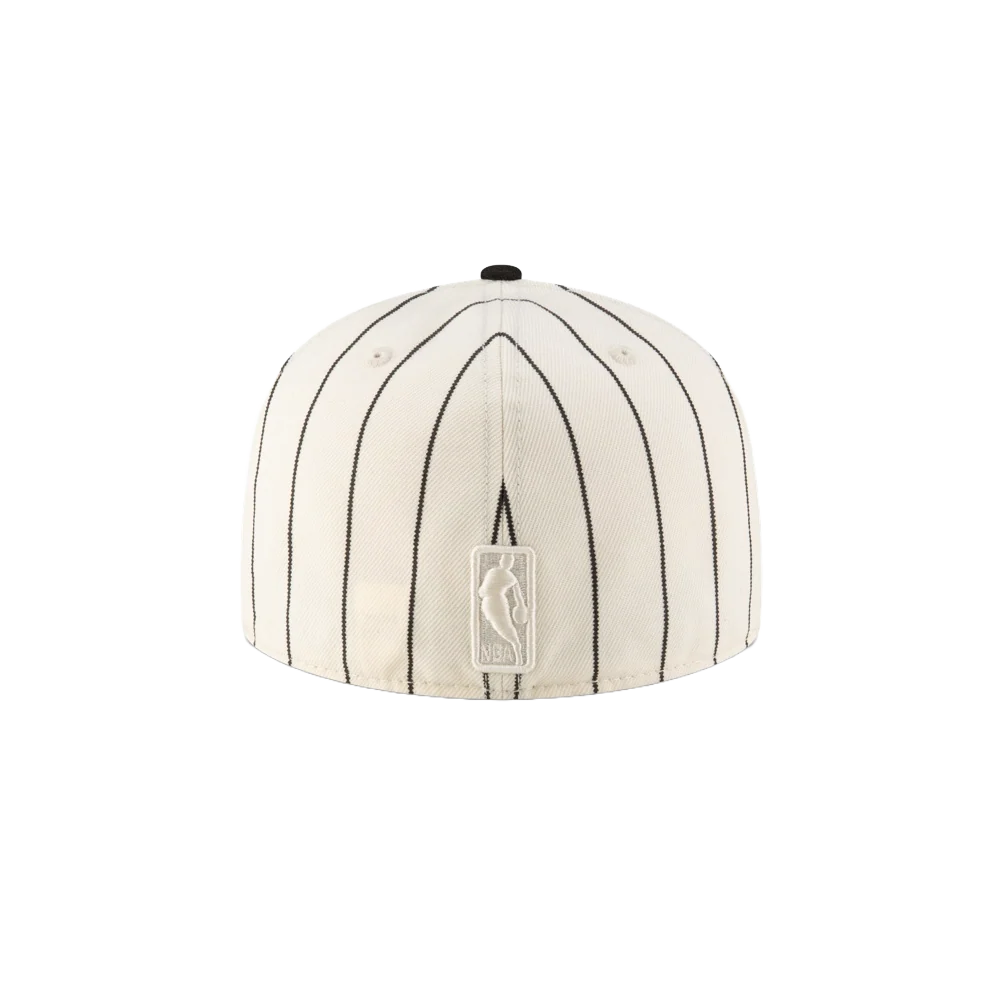 Court Culture Miami HEAT Cream n' Stripes Fitted Hat - Image 2