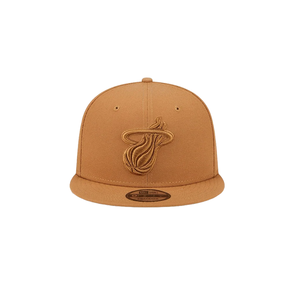 New Era Miami HEAT Tan Color Pack Snapback