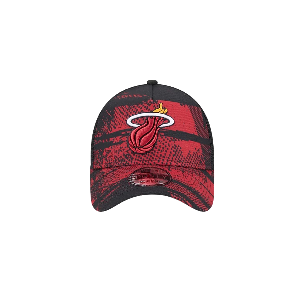 New Era Miami HEAT 2024 Tipoff Trucker Snapback