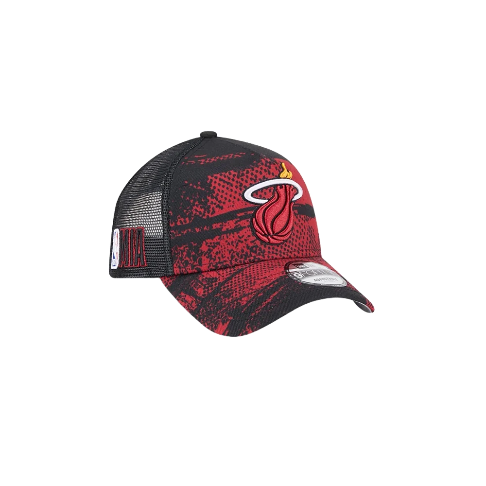 New Era Miami HEAT 2024 Tipoff Trucker Snapback - Image 5