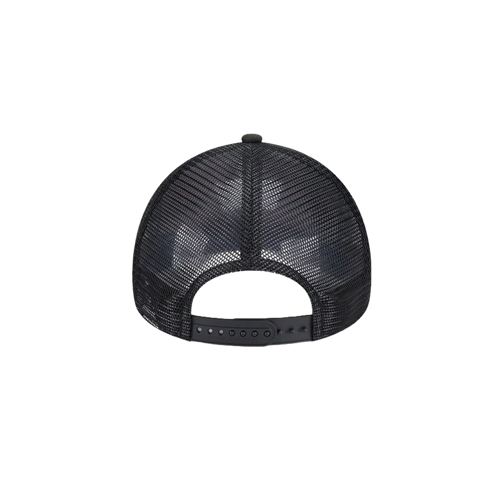 New Era Miami HEAT 2024 Tipoff Black and White Trucker Snapback - Image 2
