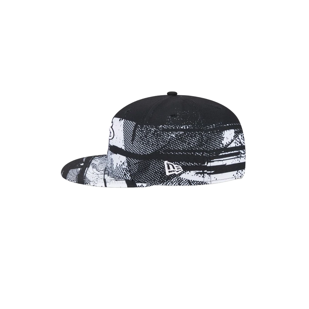 New Era Miami HEAT 2024 Tipoff Black and White Snapback - Image 4