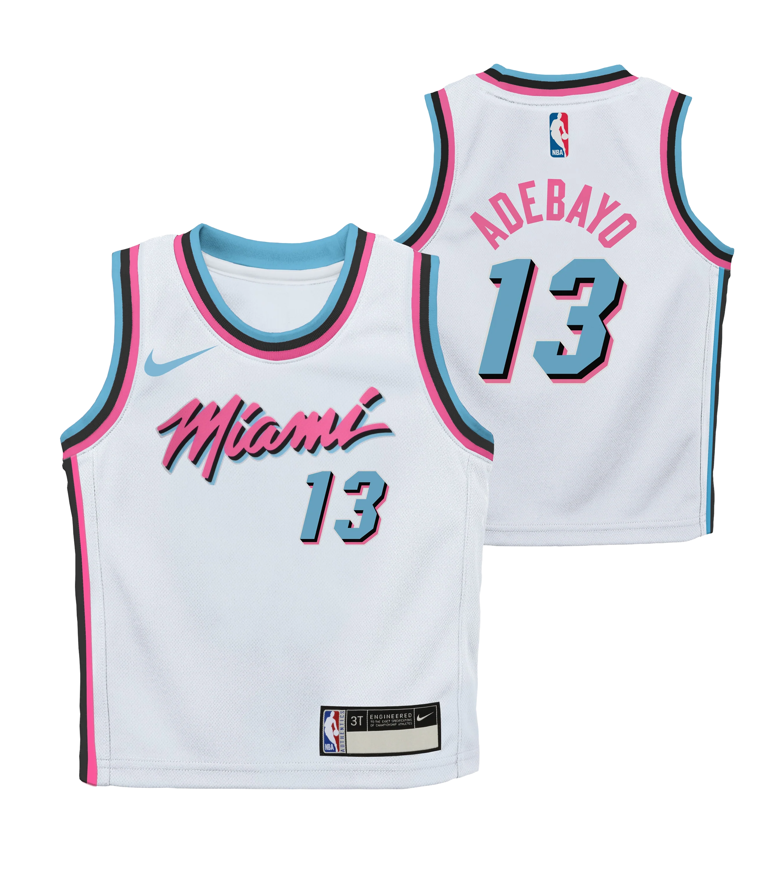 Bam Adebayo Nike Original Vice Kids Replica Jersey - Image 3