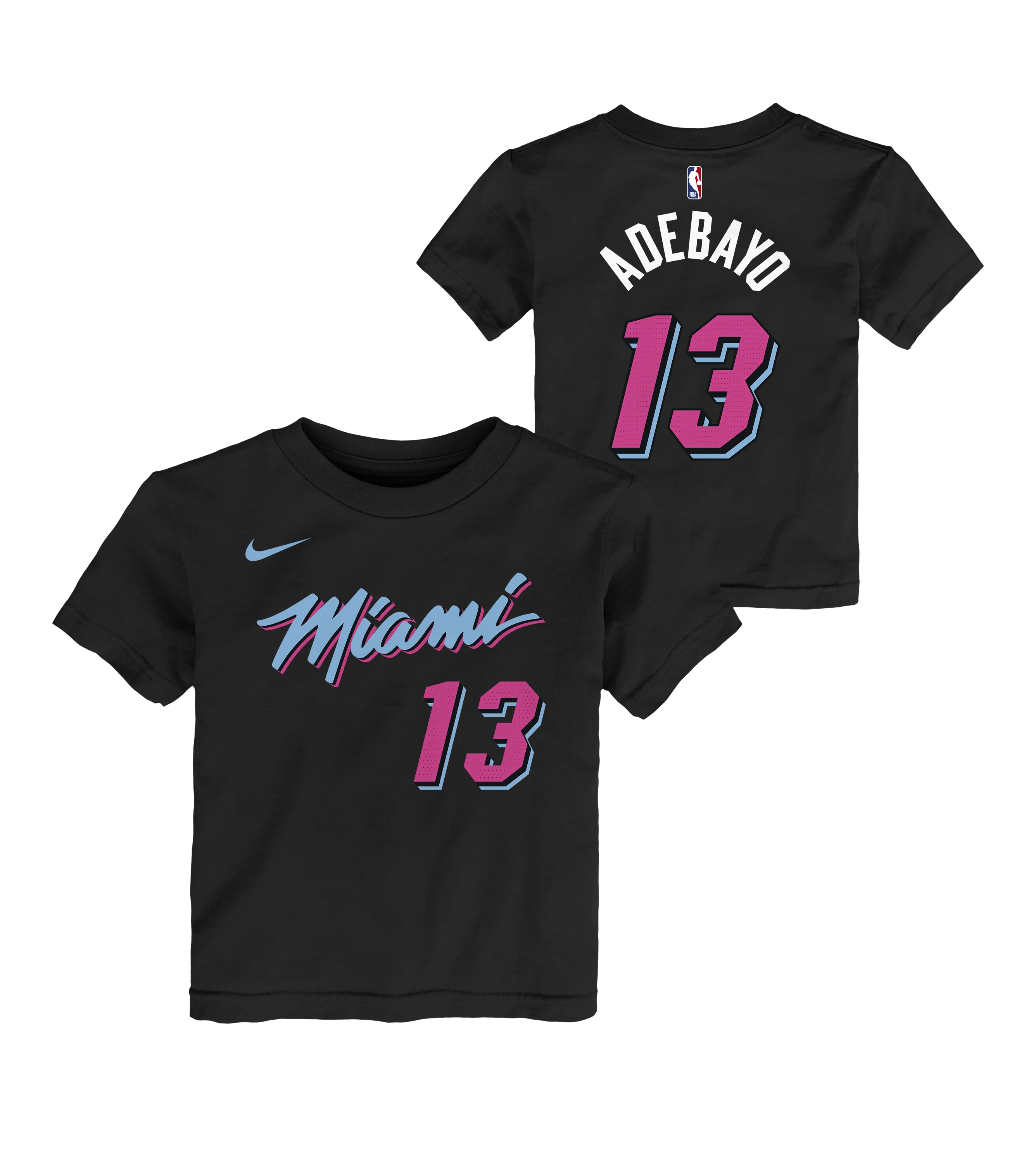 Bam Adebayo Nike Original Vice Nights Kids Name & Number Tee - Image 3
