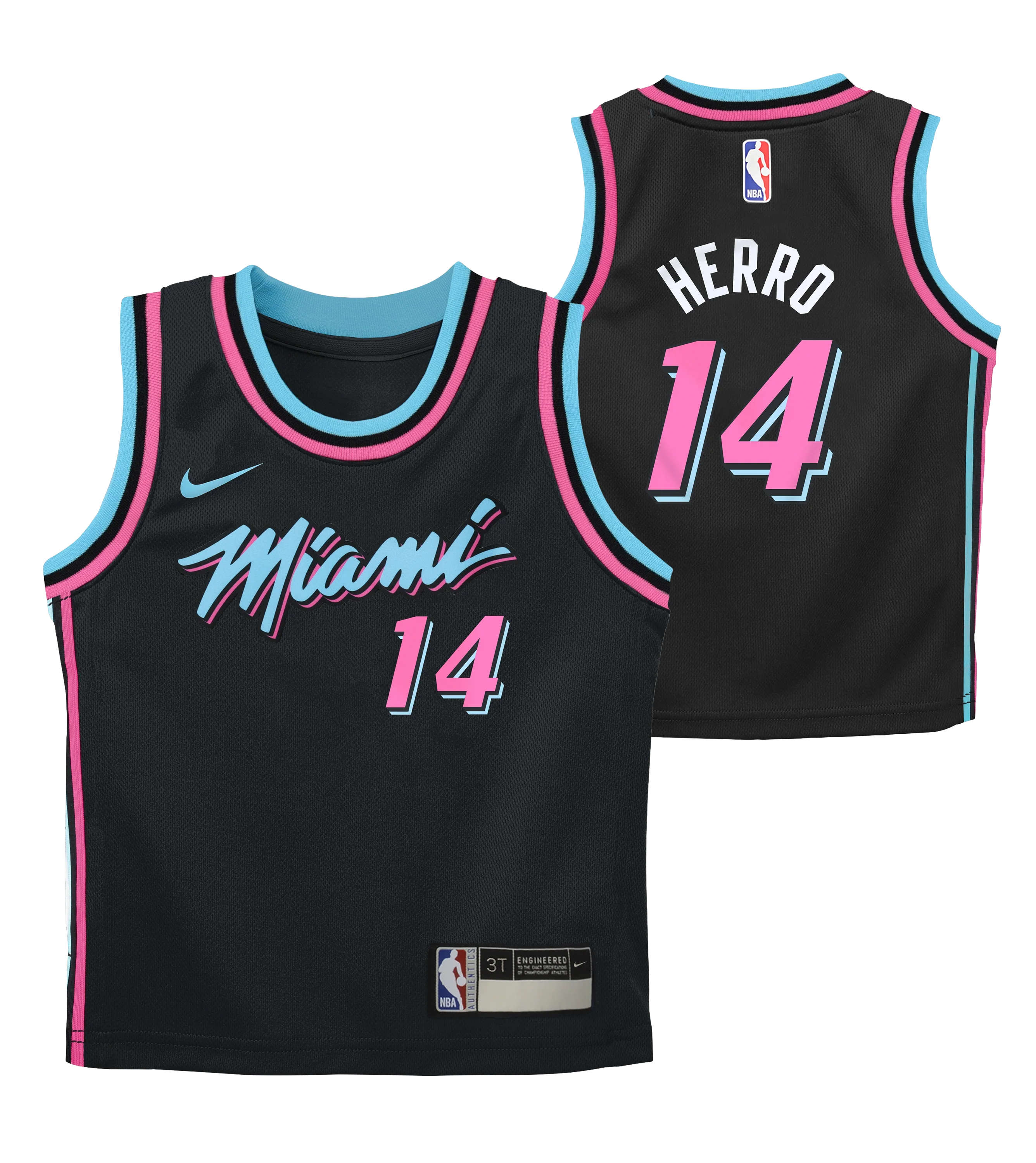 Tyler Herro Nike Original Vice Nights Replica Kids Jersey - Image 3