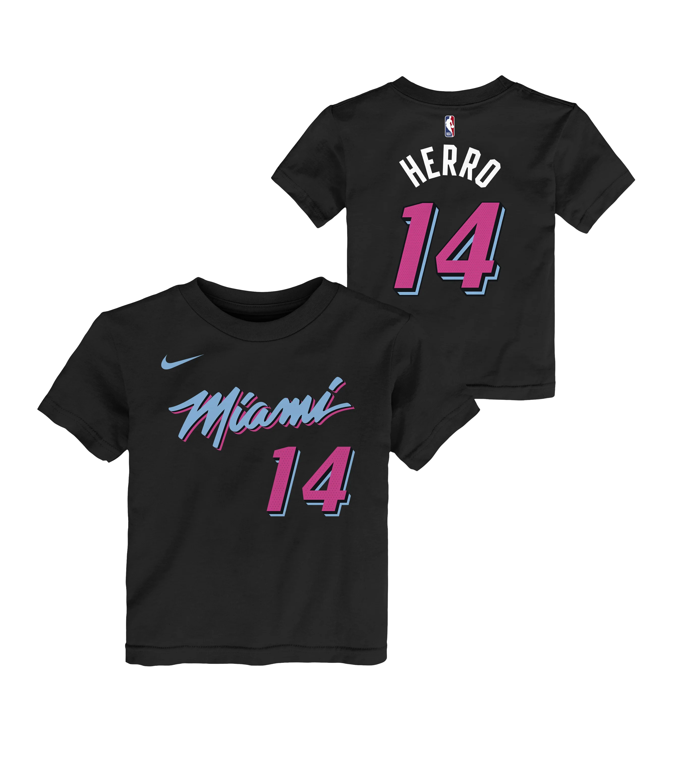 Tyler Herro Nike Original Vice Nights Kids Name & Number Tee - Image 3