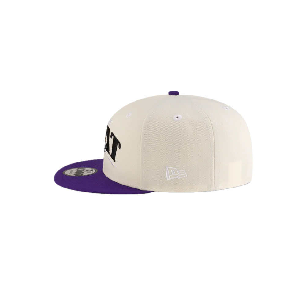 Tyler Herro New Era Cream Purple Snapback - Image 4