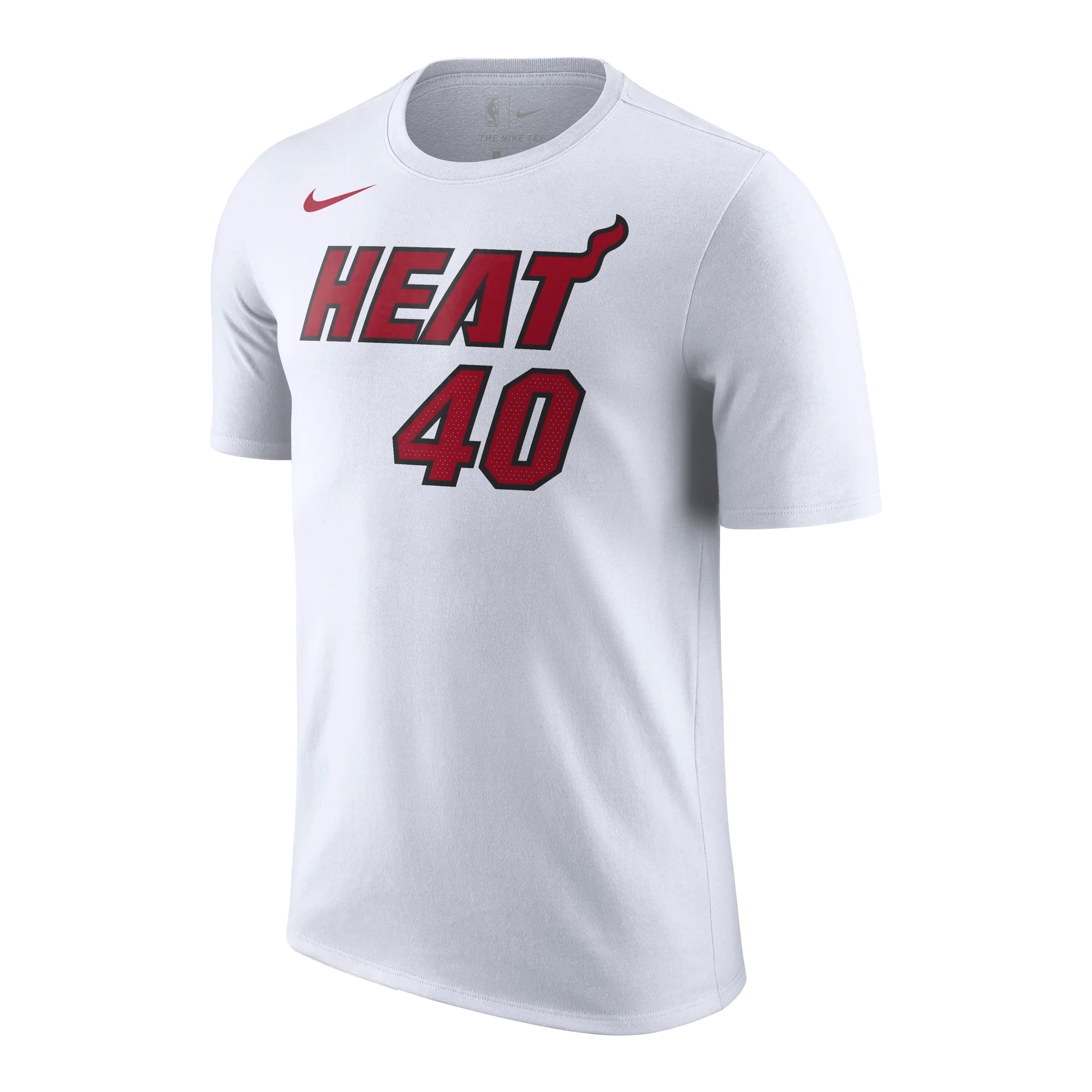 Udonis Haslem Nike Miami HEAT Association White Name & Number Tee