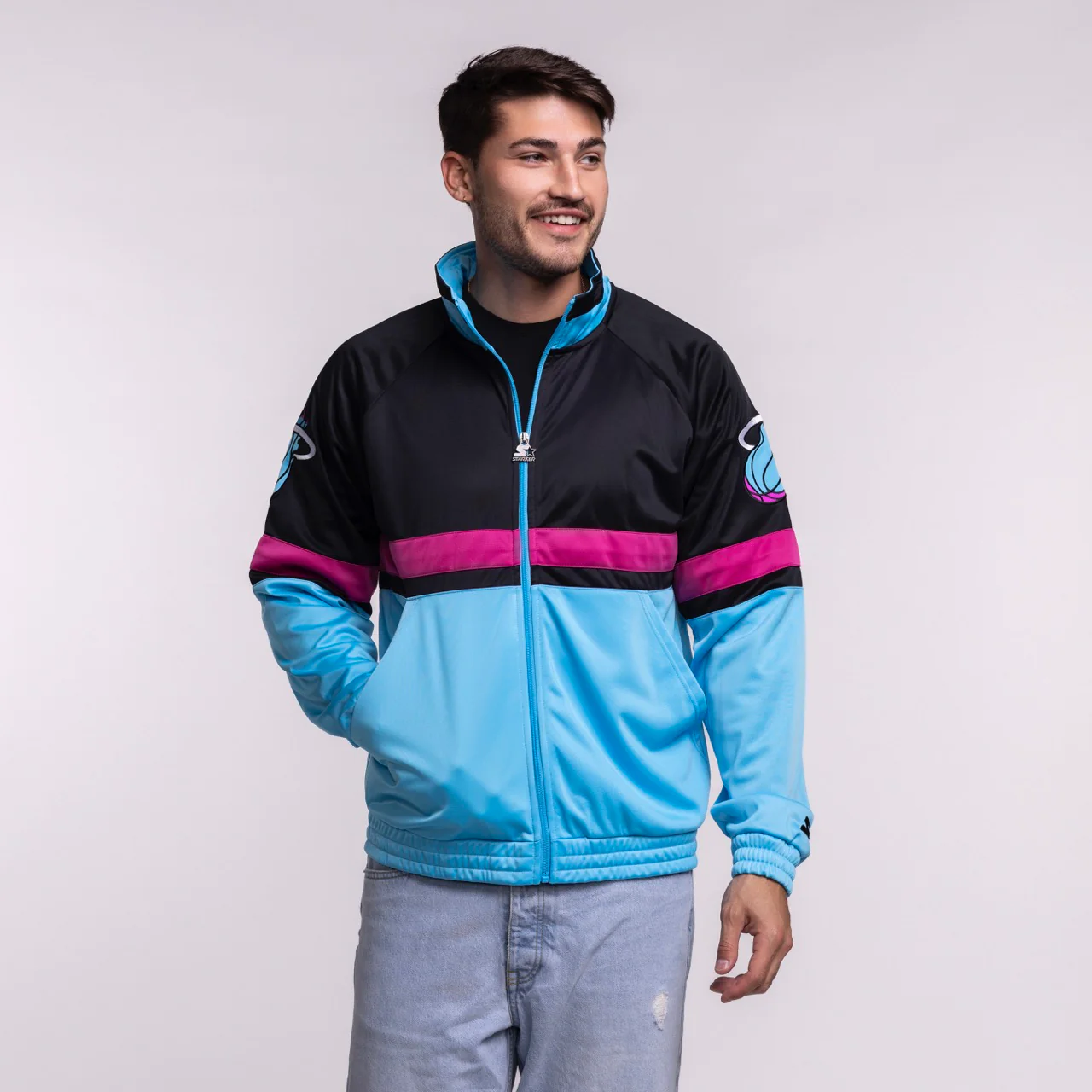 G-III Sports Miami HEAT Original Vice Nights Track Jacket