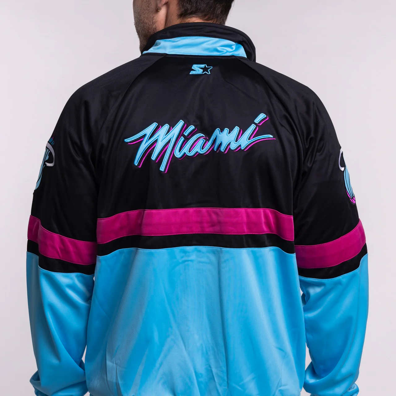G-III Sports Miami HEAT Original Vice Nights Track Jacket - Image 2