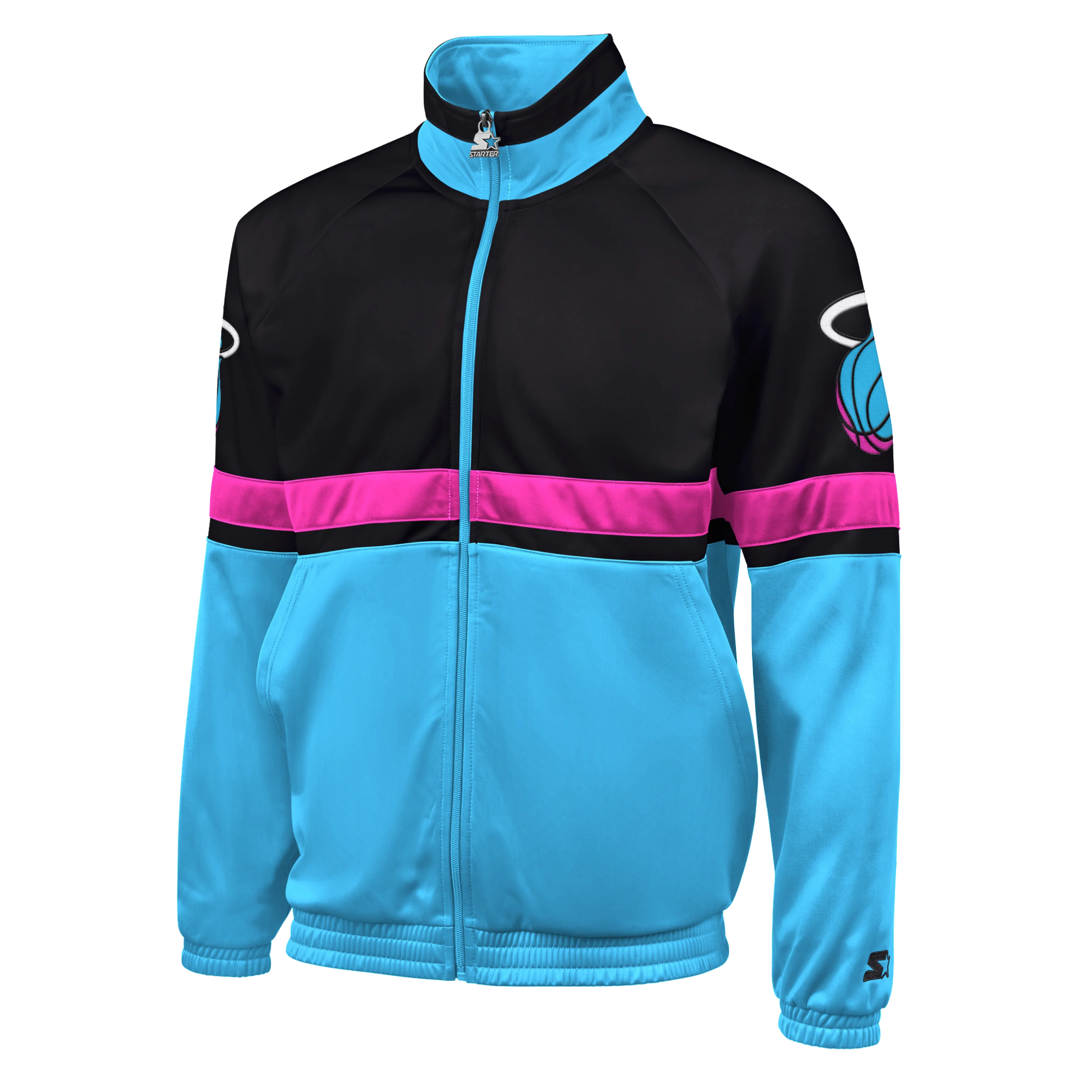 G-III Sports Miami HEAT Original Vice Nights Track Jacket - Image 5