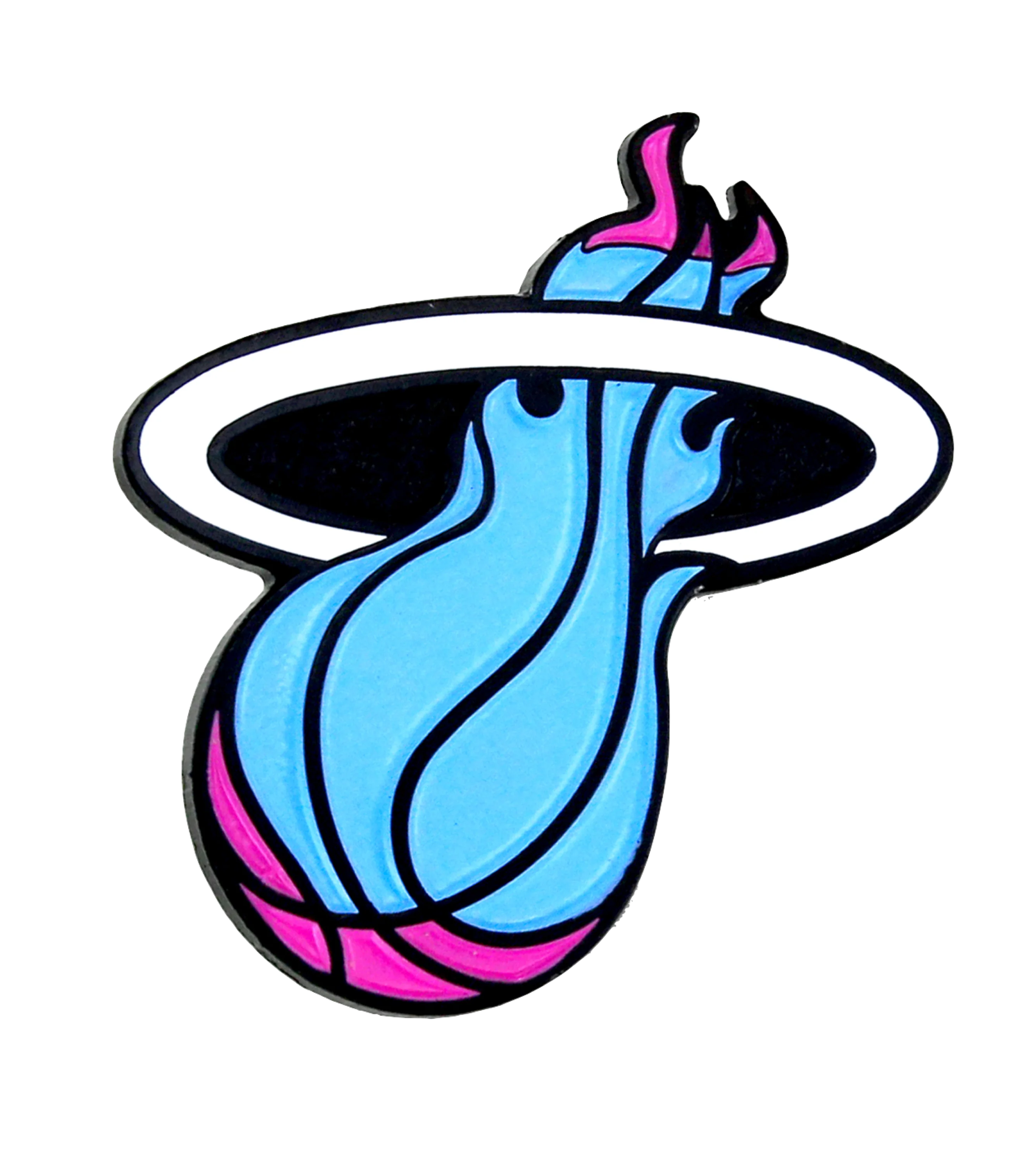 Miami HEAT Original Vice Nights Logo Pin
