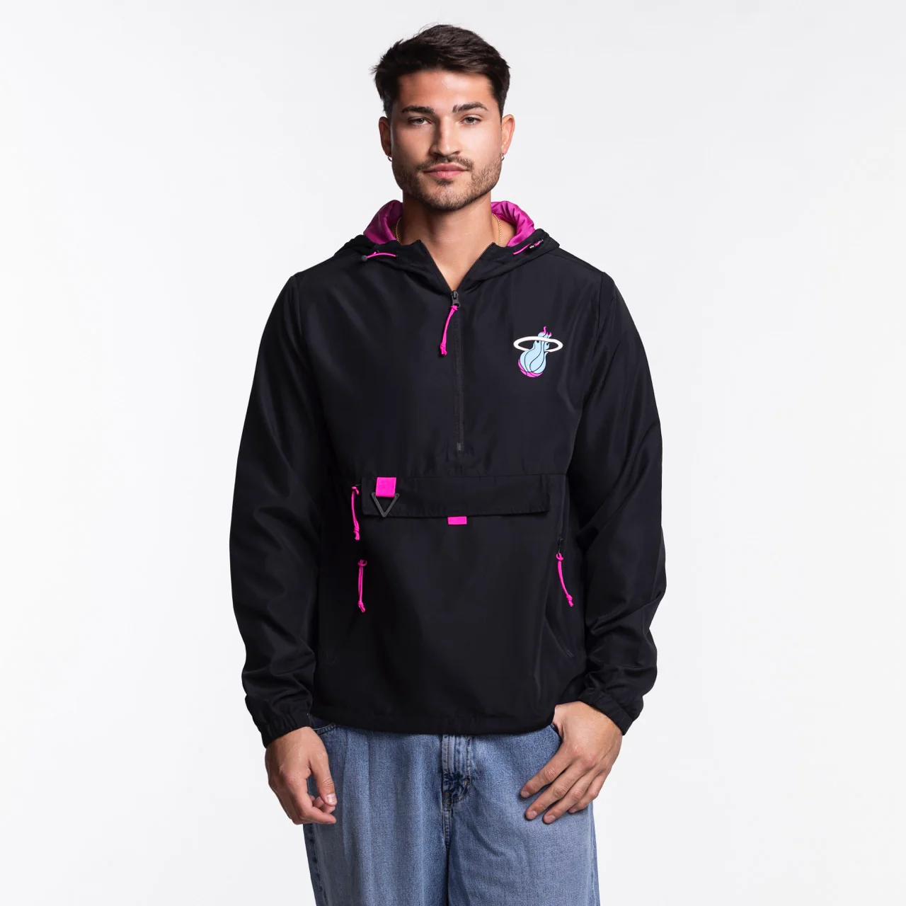 Stadium Essentials Miami HEAT Original Vice Nights 1/4 Zip Jacket