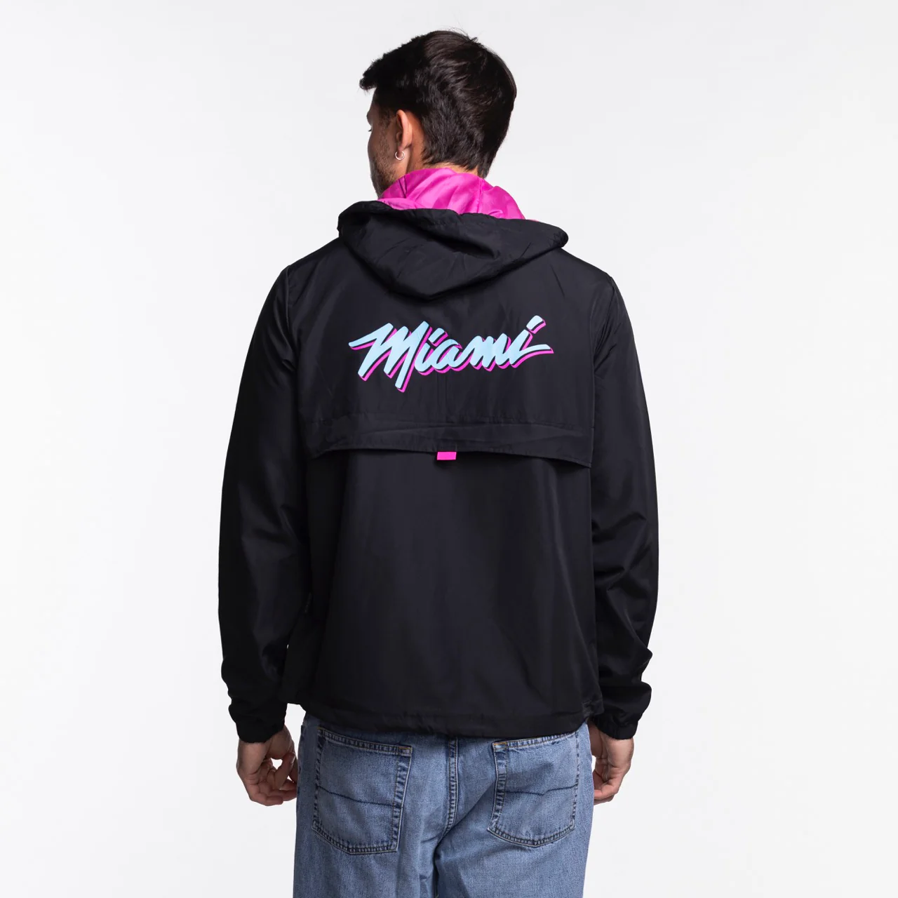 Stadium Essentials Miami HEAT Original Vice Nights 1/4 Zip Jacket - Image 2