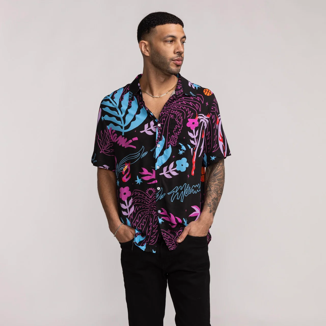 Court Culture Vice Floral Button-Down