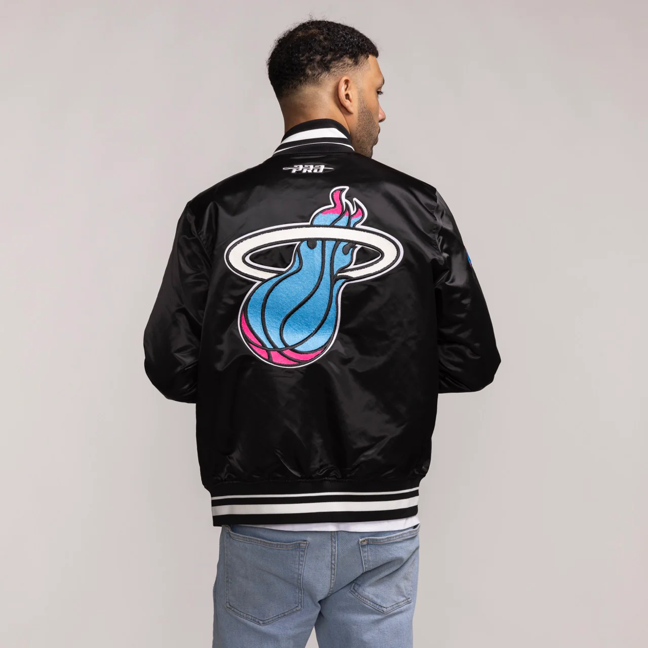Pro Standard Miami HEAT Original Vice Satin Jacket - Image 2
