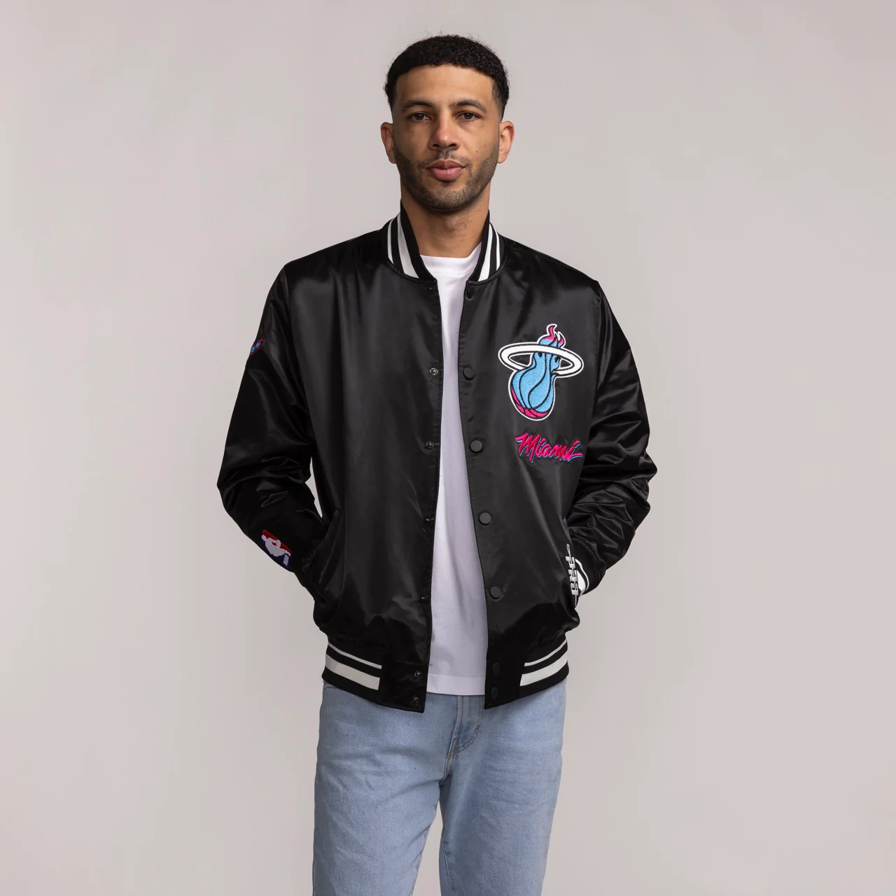 Pro Standard Miami HEAT Original Vice Satin Jacket - Image 4