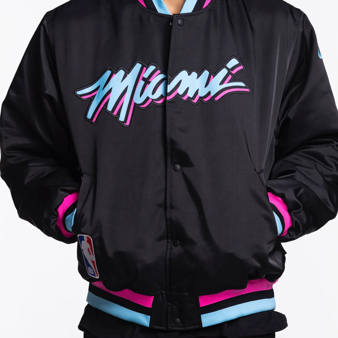 Nike Miami HEAT Original Vice Nights Bomber Jacket - Image 3