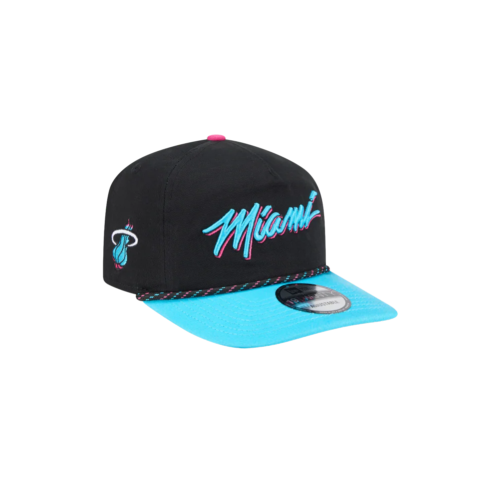 New Era Miami HEAT Original Vice Nights Rope Snapback - Image 3