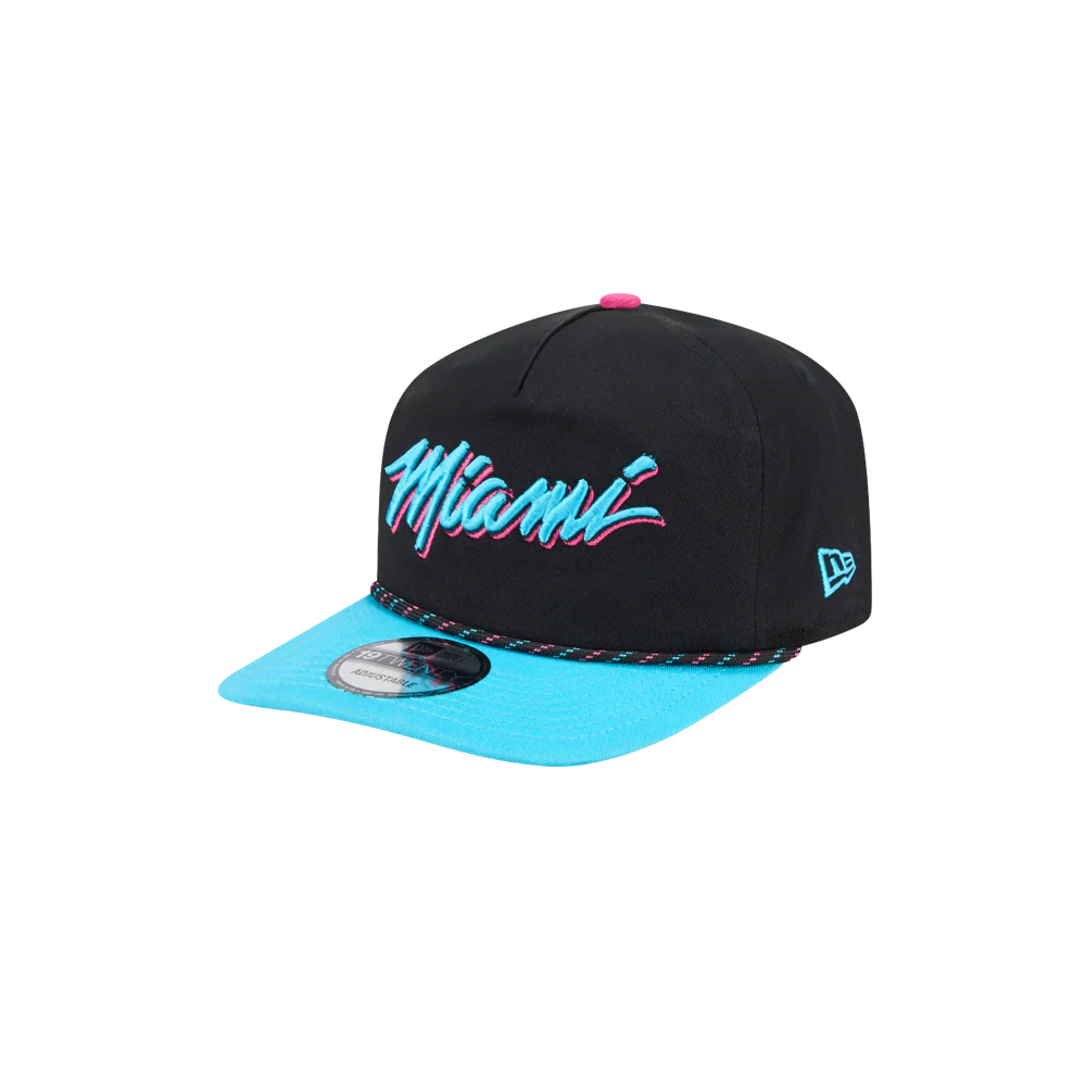 New Era Miami HEAT Original Vice Nights Rope Snapback - Image 6