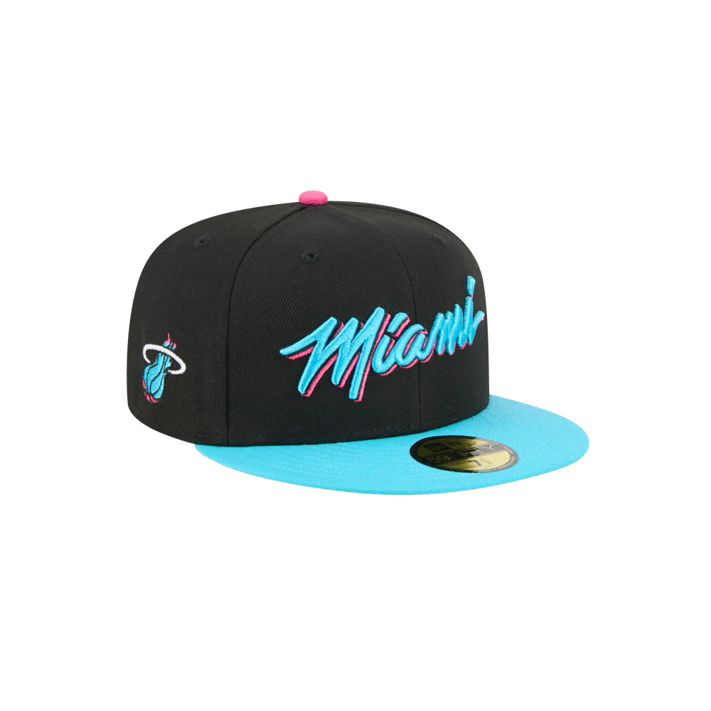 New Era Miami HEAT Original Vice Nights Fitted Hat - Image 3