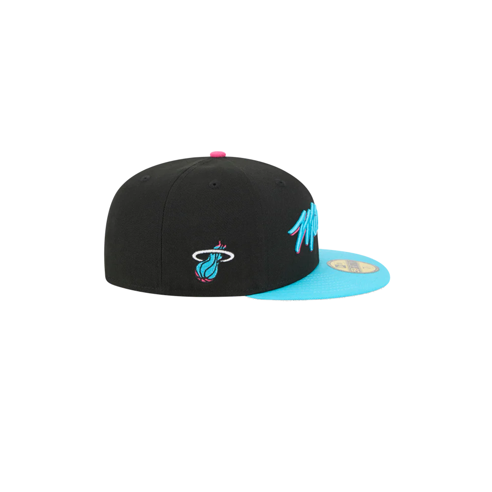 New Era Miami HEAT Original Vice Nights Fitted Hat - Image 4