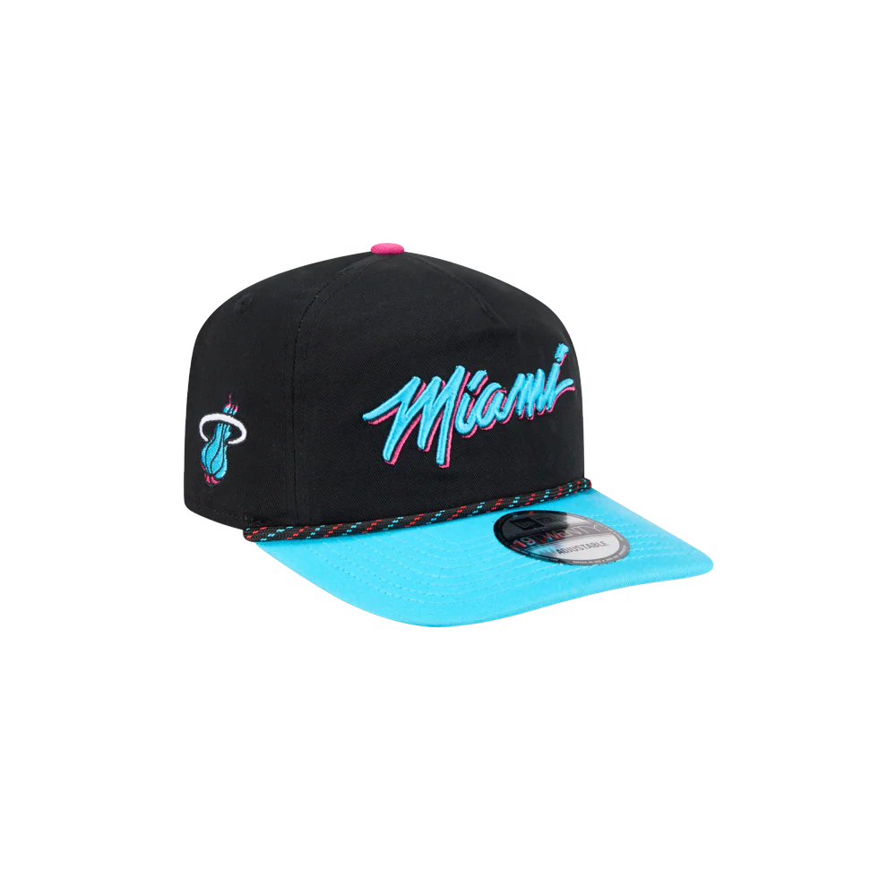 New Era Miami HEAT Original Vice Nights Stretch Snapback - Image 4