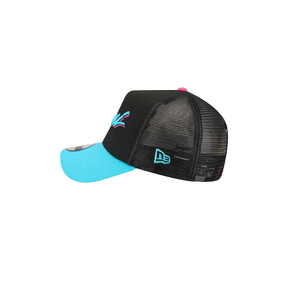 New Era Miami HEAT Original Vice Nights Trucker Snapback - Image 6