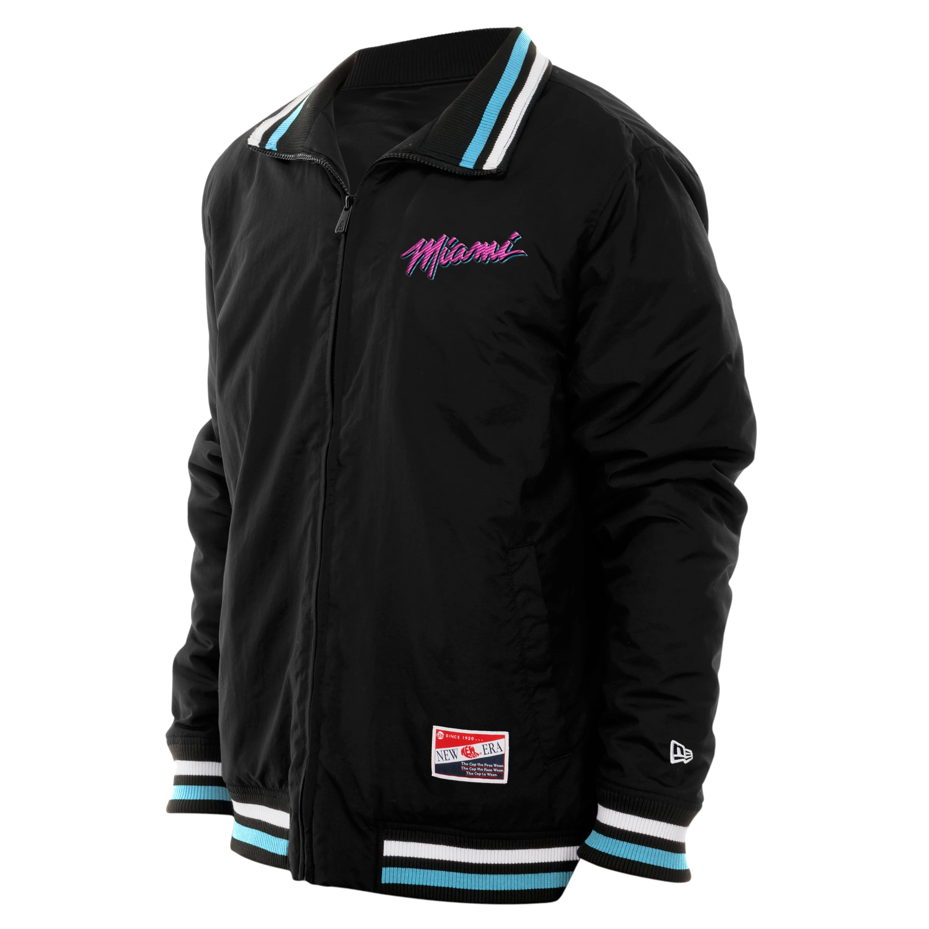 New Era Miami HEAT Original Vice Nights Zip-Up Jacket - Image 5
