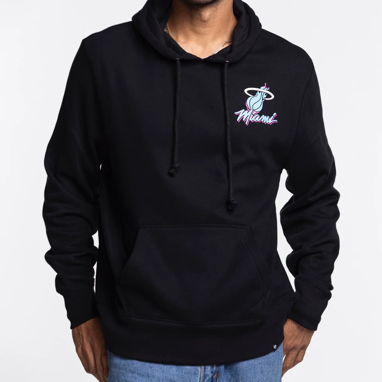 '47 Brand Miami HEAT Original Vice Nights Hoodie - Image 3