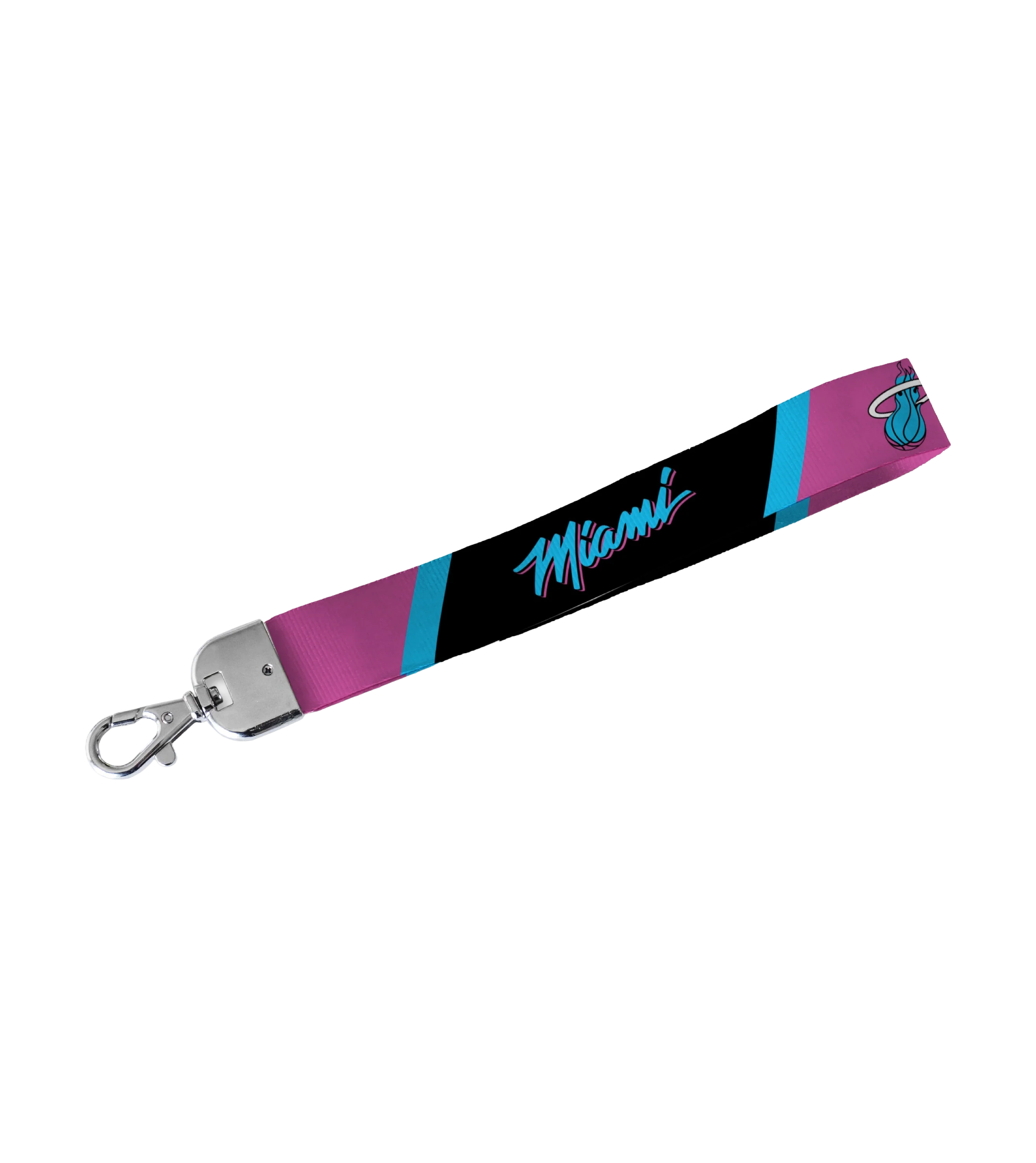 Miami HEAT Original Vice Nights Lanyard Keychain