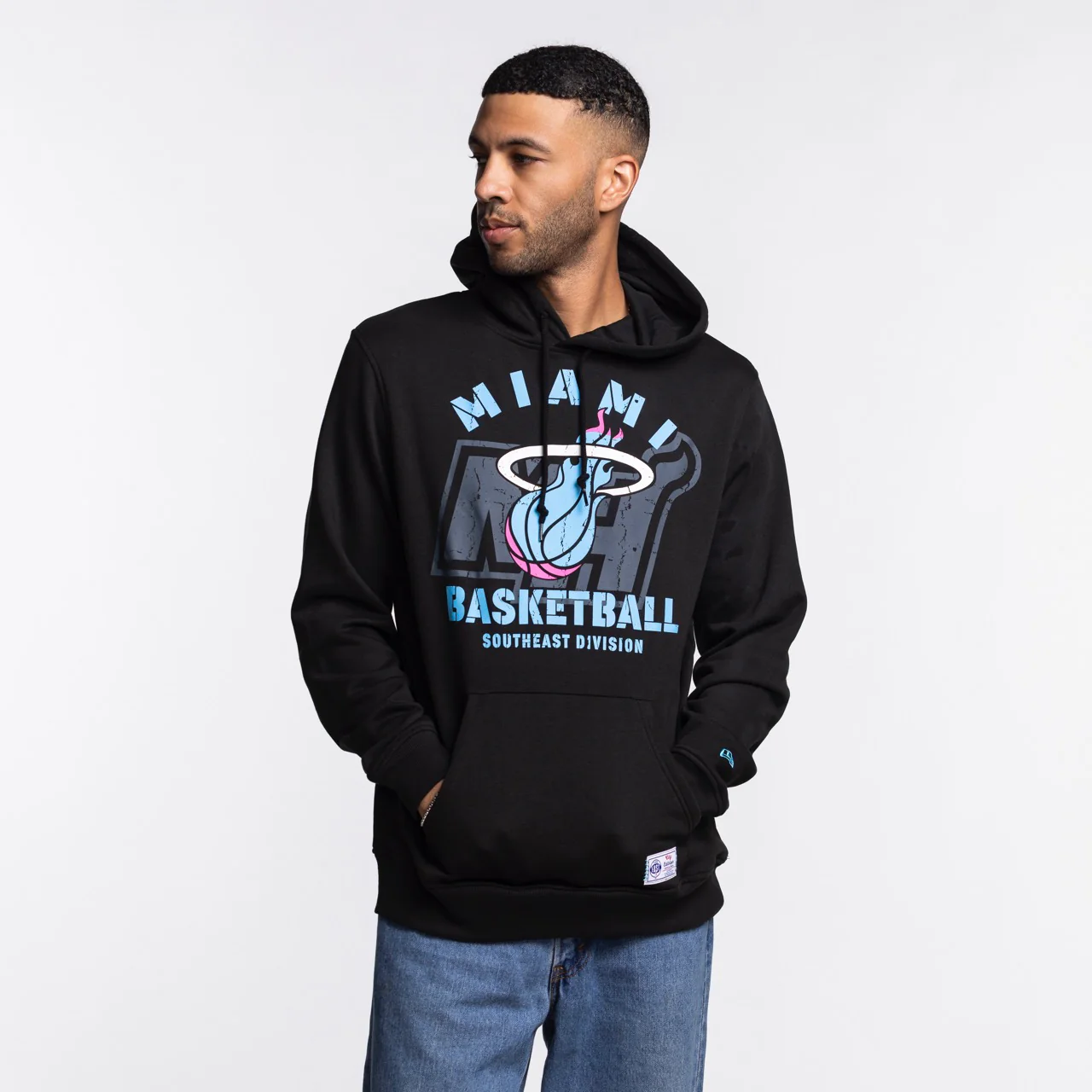 New Era Miami HEAT Original Vice Nights Miami HEAT Logo Hoodie