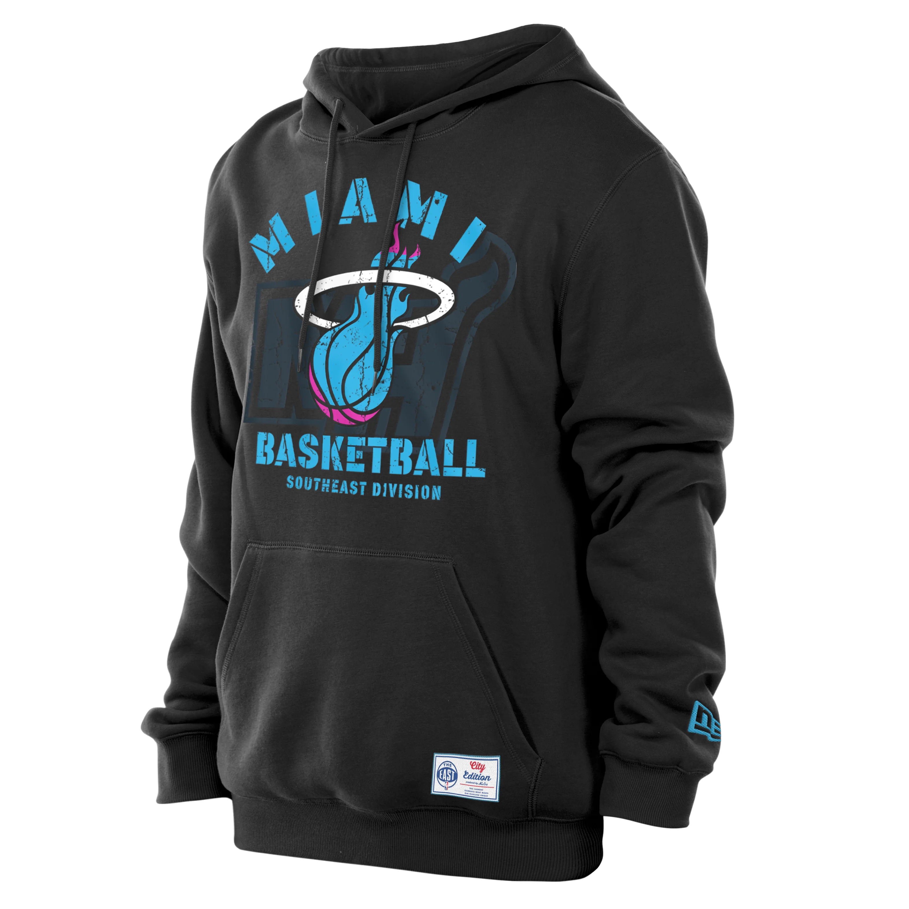 New Era Miami HEAT Original Vice Nights Miami HEAT Logo Hoodie - Image 4
