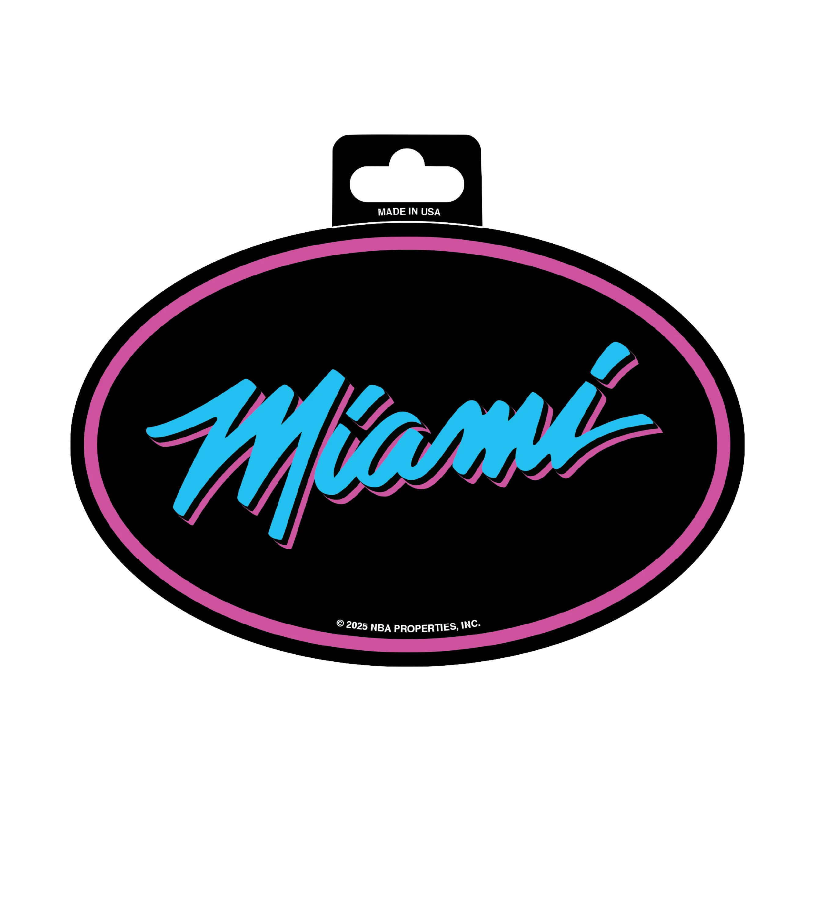 Miami HEAT Original Vice Nights Oval Decal