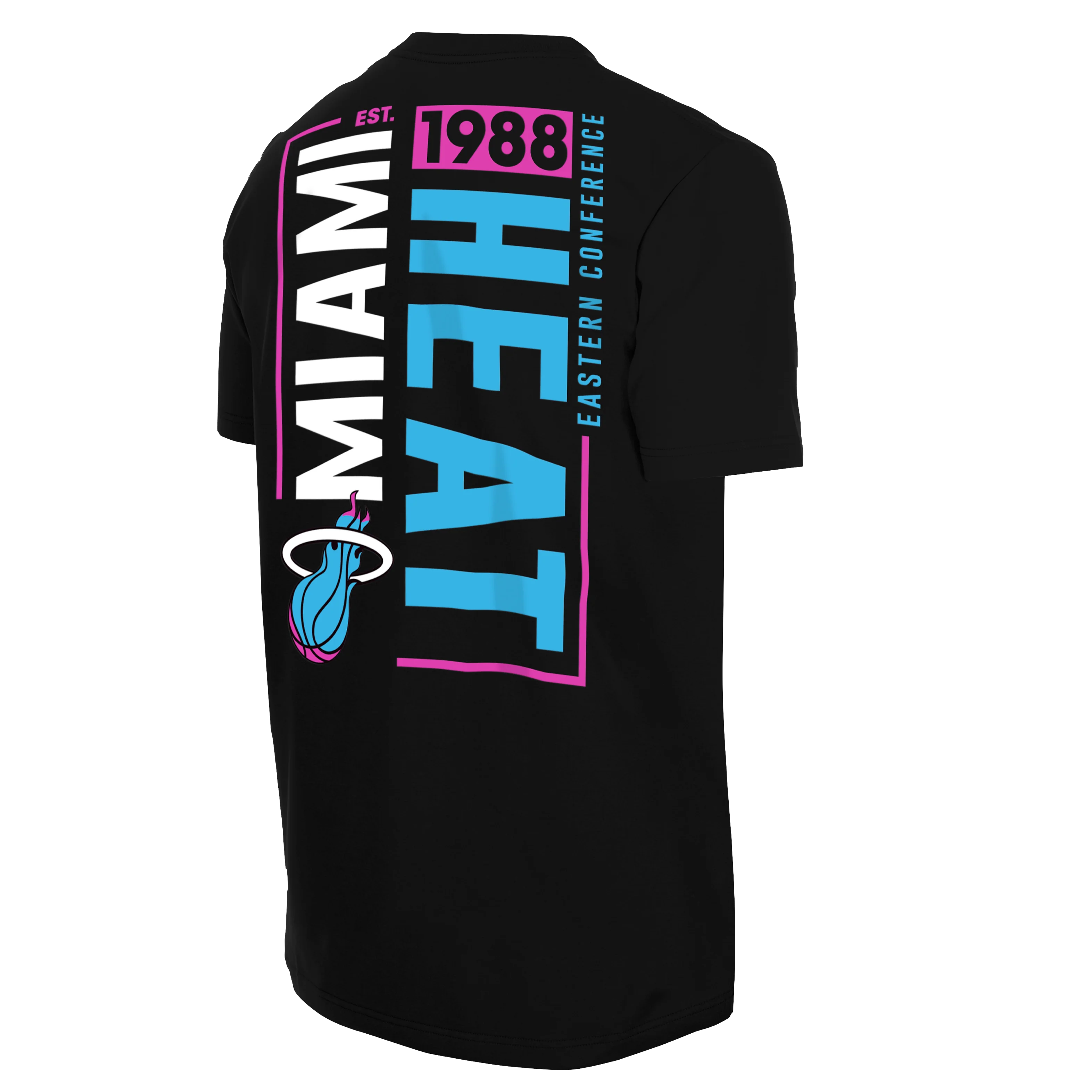 New Era Miami HEAT Original Vice Nights Back Print Tee - Image 6