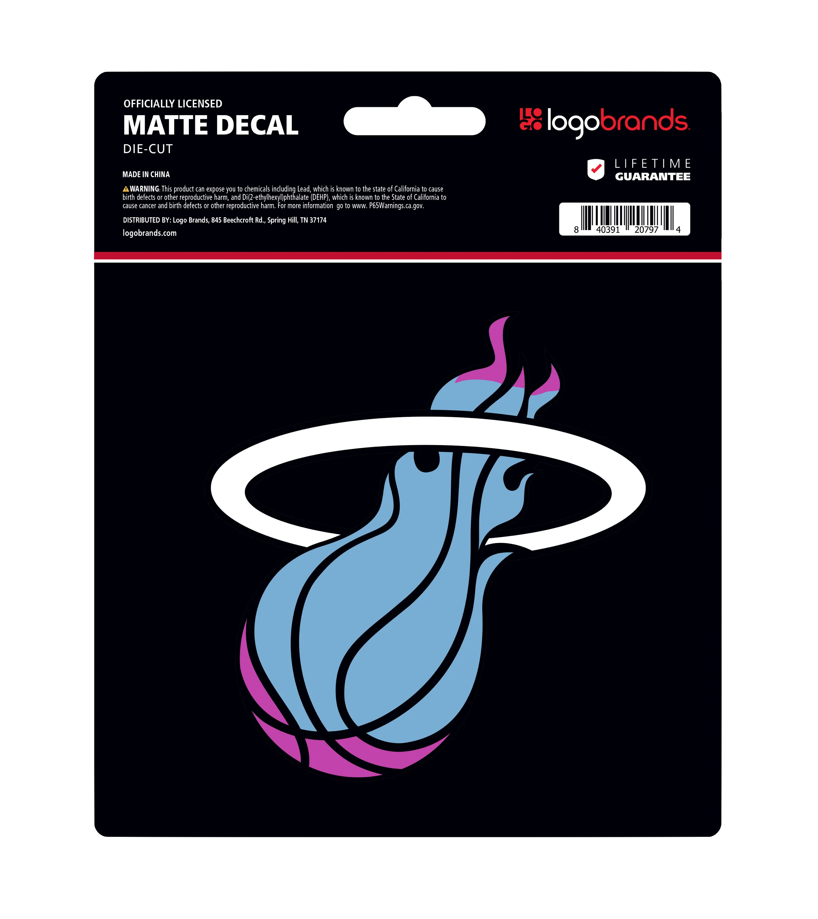 Miami HEAT Original Vice Nights Logo Decal