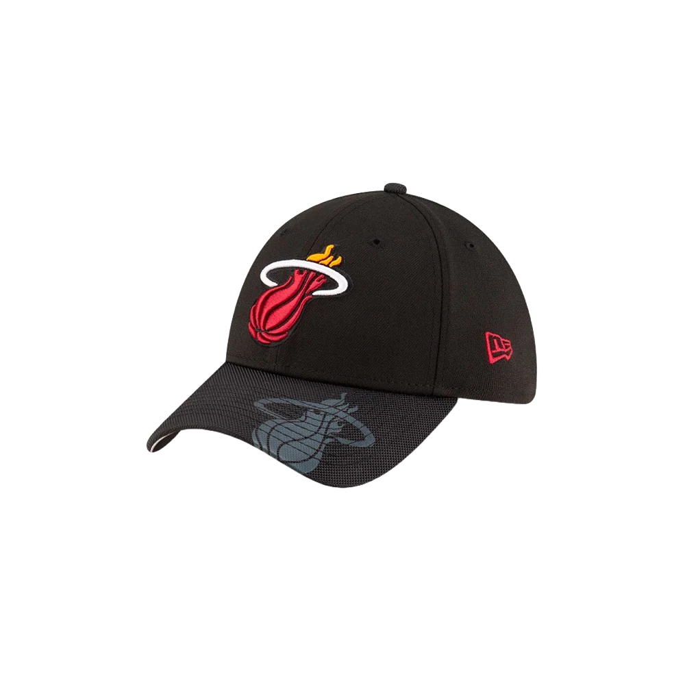 New Era Miami HEAT Visor Hit Flex Fit Dad Hat - Image 3