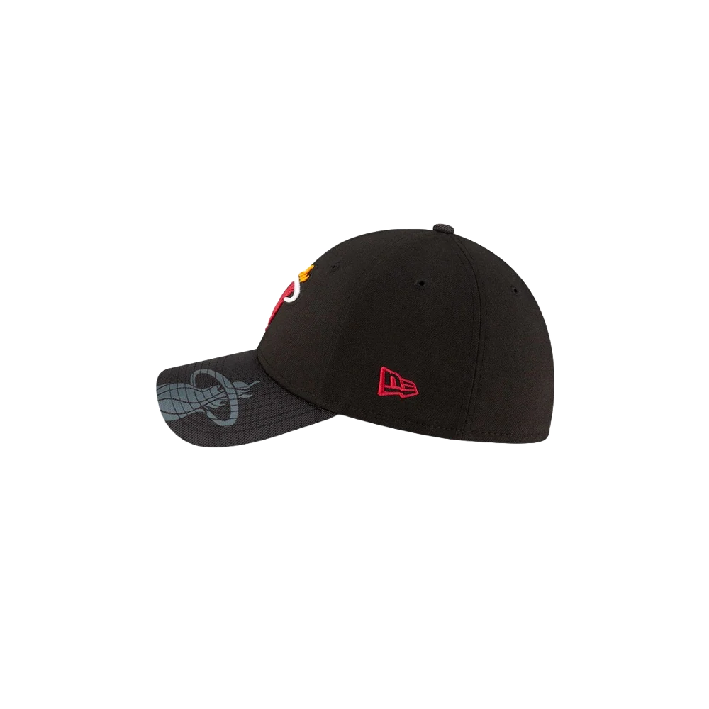 New Era Miami HEAT Visor Hit Flex Fit Dad Hat - Image 4