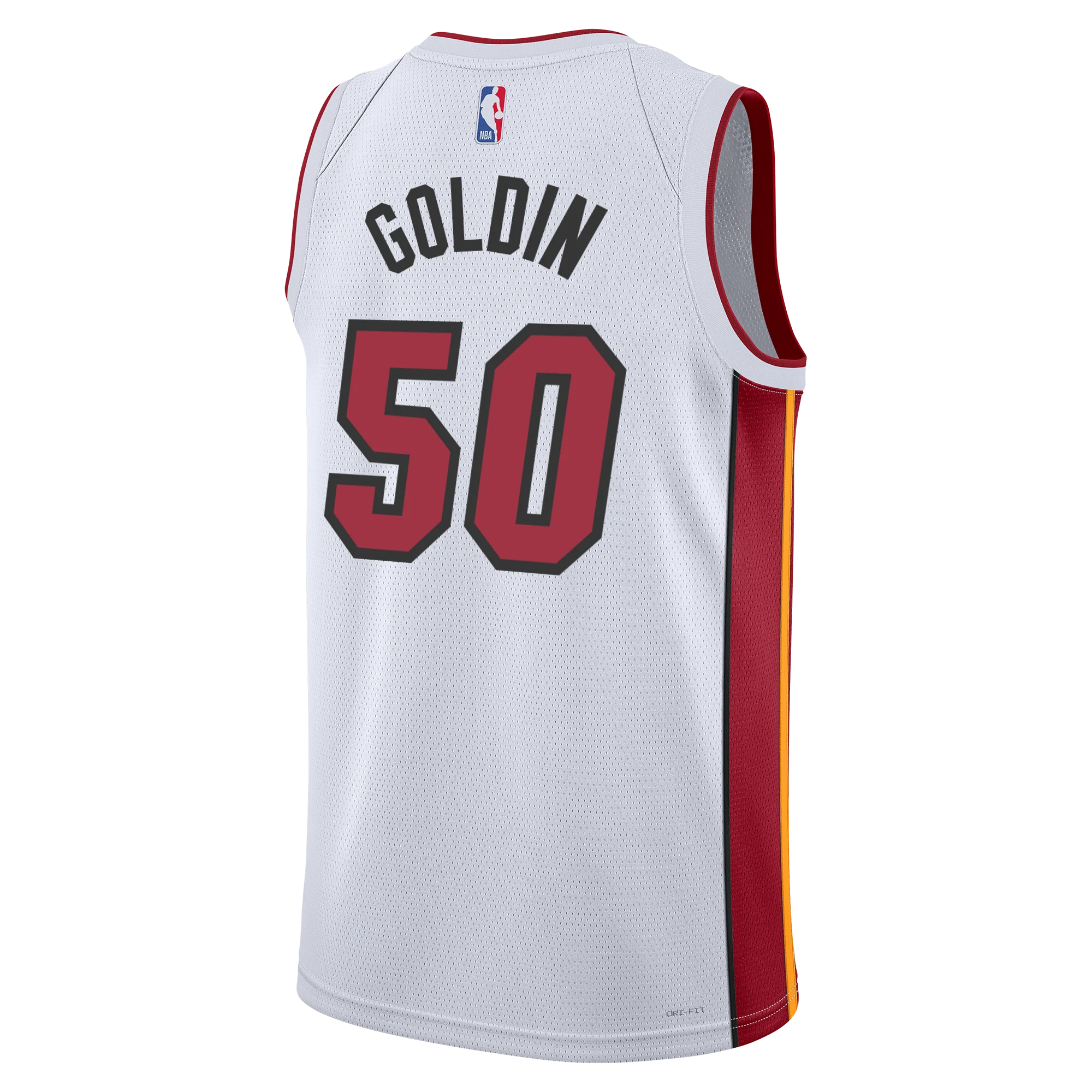 Vladislav Goldin Nike Miami HEAT Association White Youth Swingman Jersey - Image 2